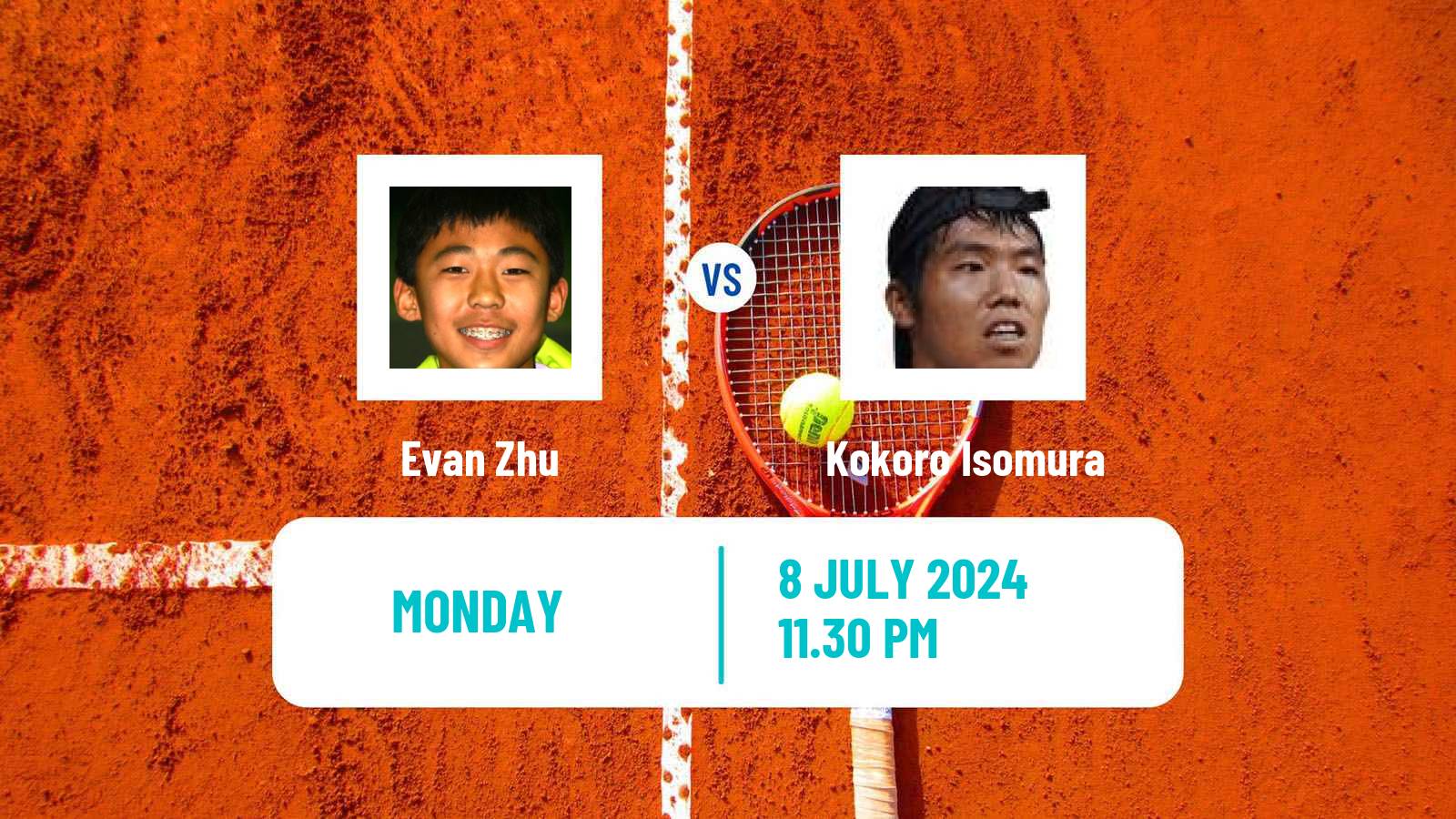 Tennis ITF M15 Tokyo 2 Men Evan Zhu - Kokoro Isomura