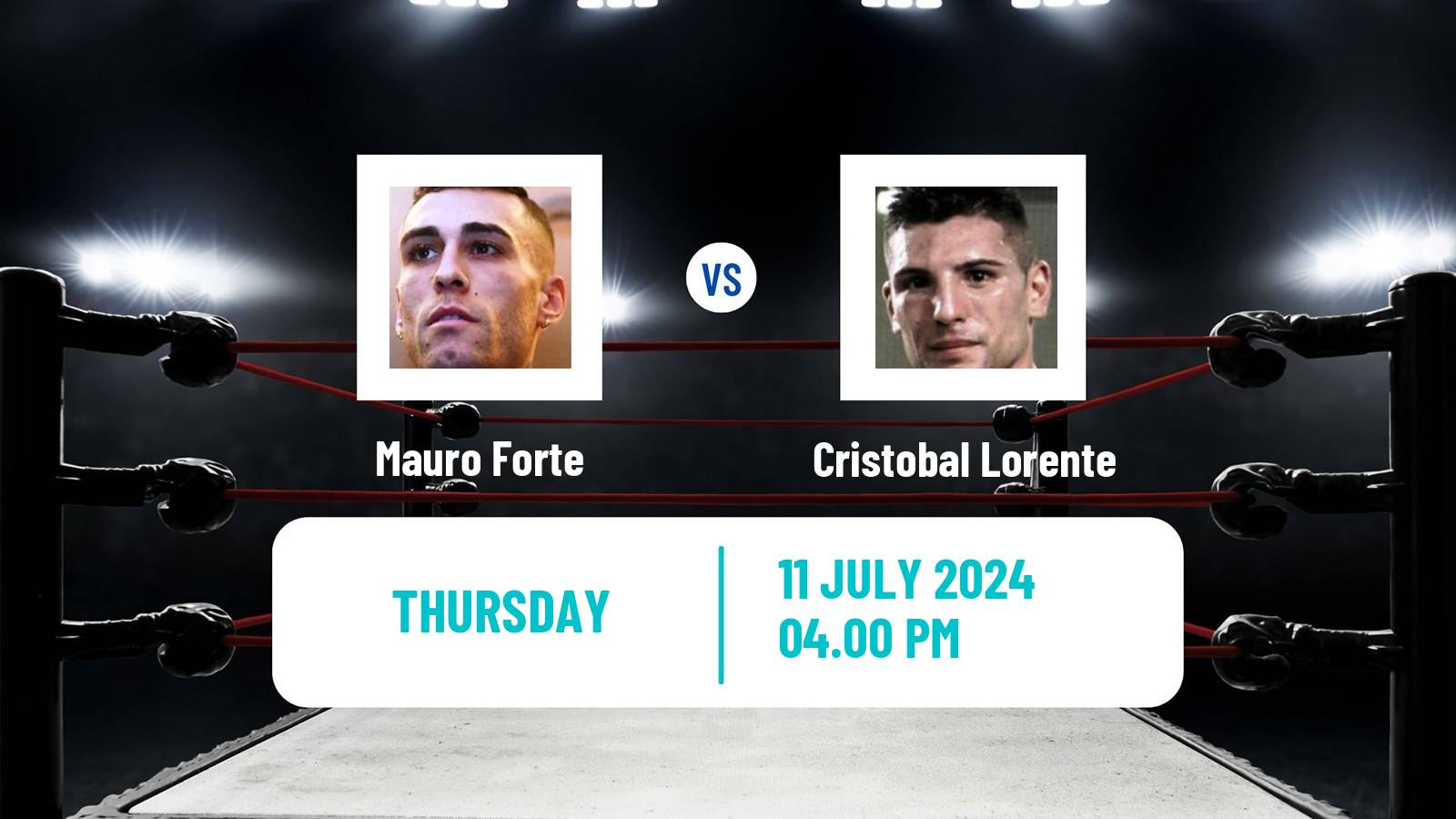 Boxing Featherweight EBU Title Men Mauro Forte - Cristobal Lorente