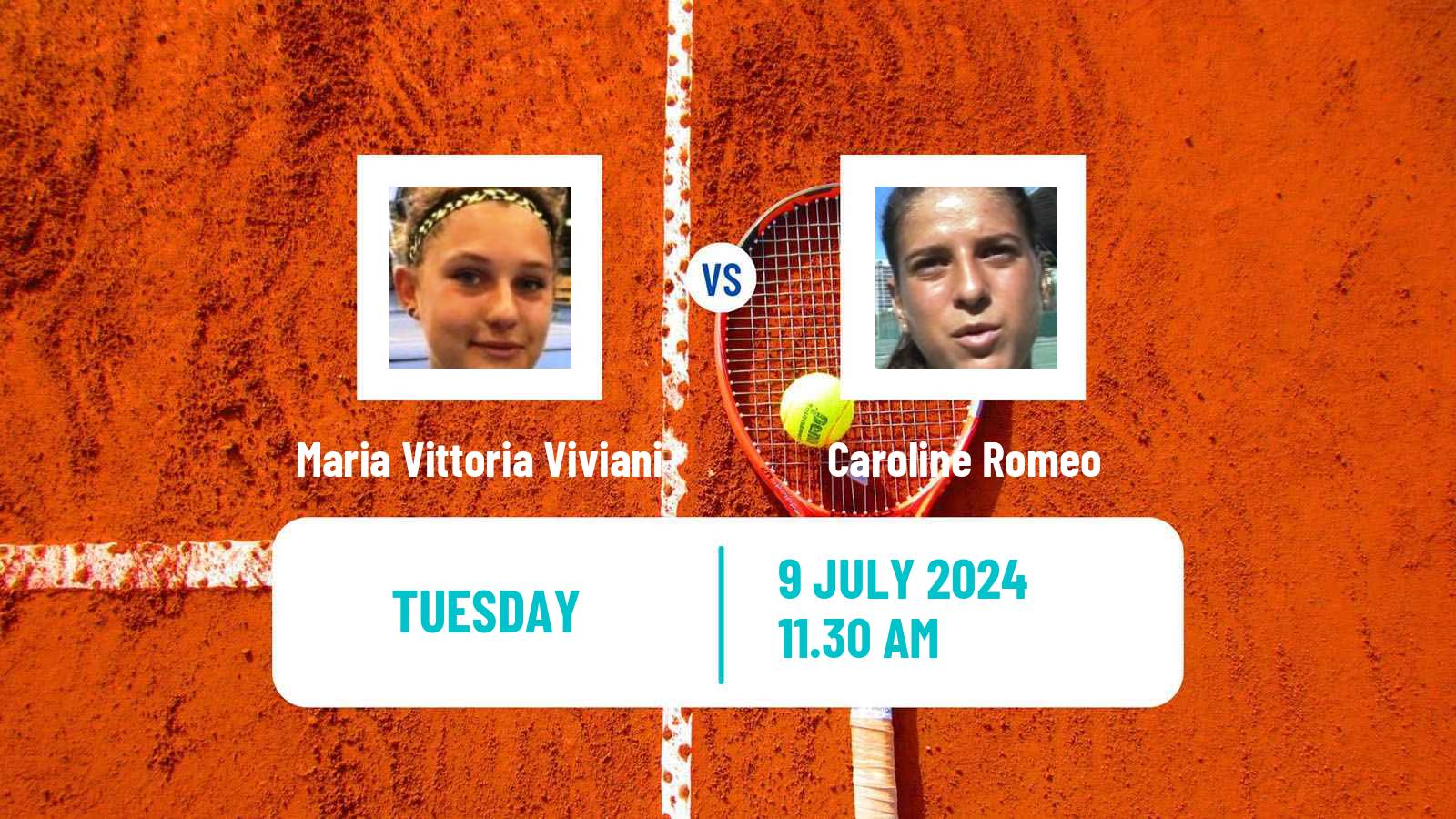 Tennis ITF W15 Bissy Chambery Women 2024 Maria Vittoria Viviani - Caroline Romeo