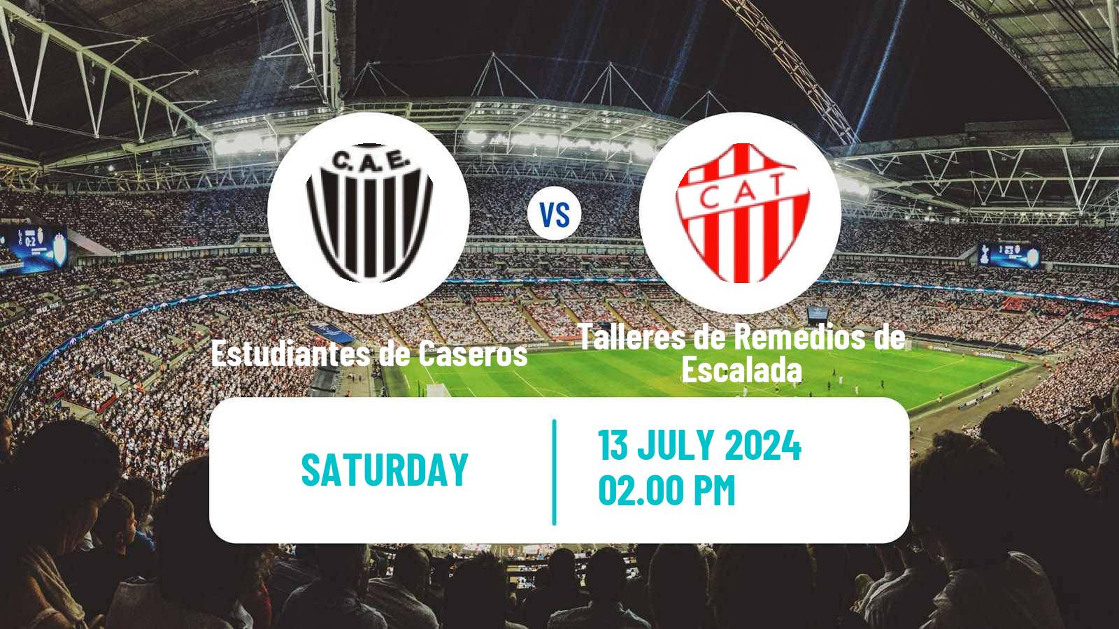 Soccer Argentinian Primera Nacional Estudiantes de Caseros - Talleres de Remedios de Escalada