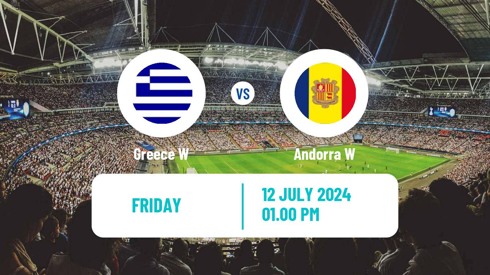 Soccer UEFA Euro Women Greece W - Andorra W