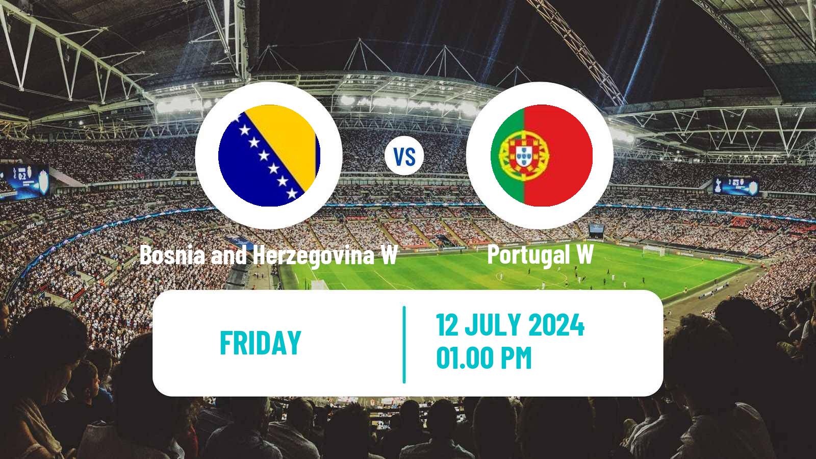 Soccer UEFA Euro Women Bosnia and Herzegovina W - Portugal W