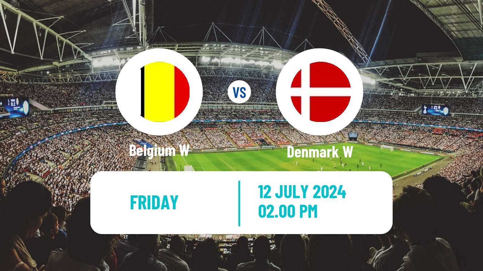 Soccer UEFA Euro Women Belgium W - Denmark W