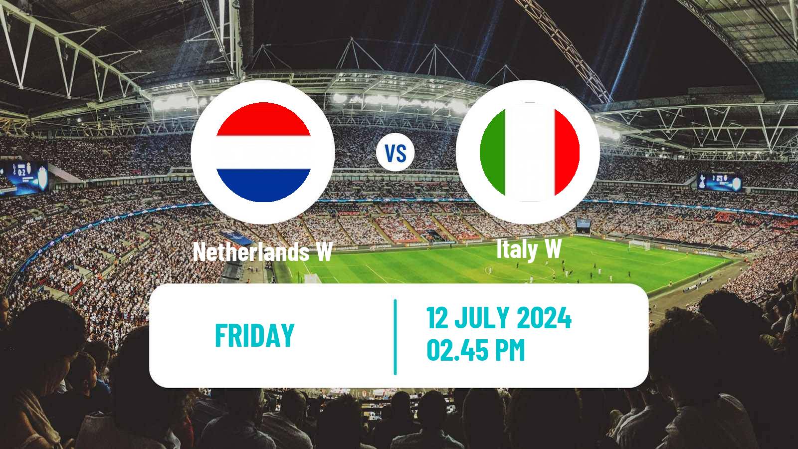 Soccer UEFA Euro Women Netherlands W - Italy W