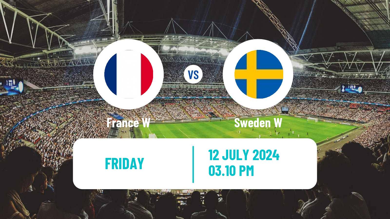 Soccer UEFA Euro Women France W - Sweden W