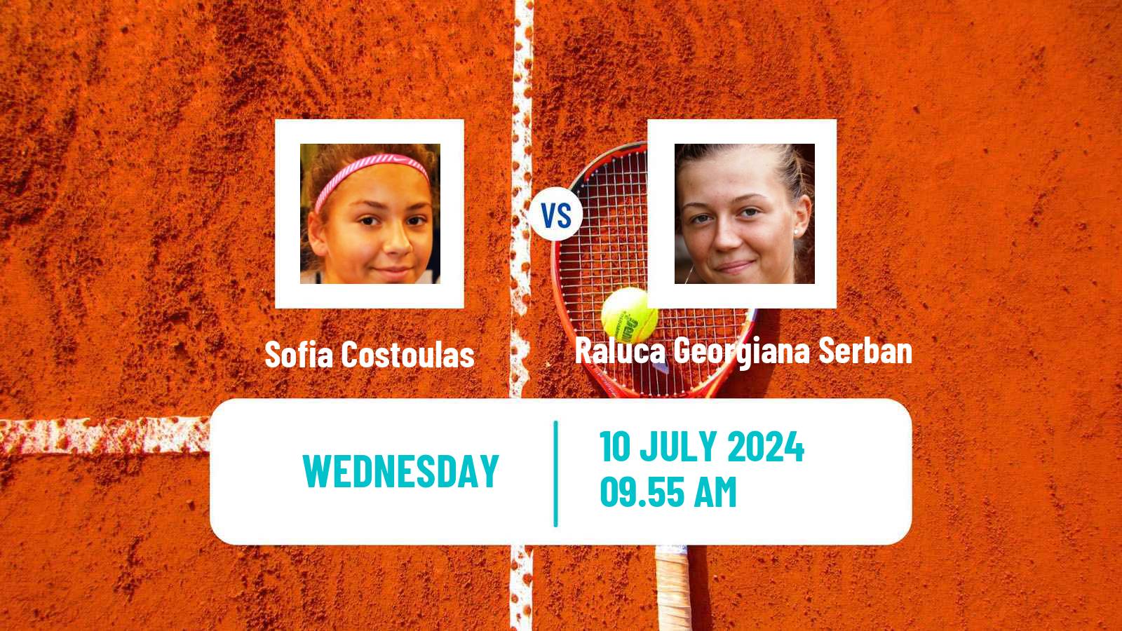 Tennis ITF W75 The Hague Women 2024 Sofia Costoulas - Raluca Georgiana Serban