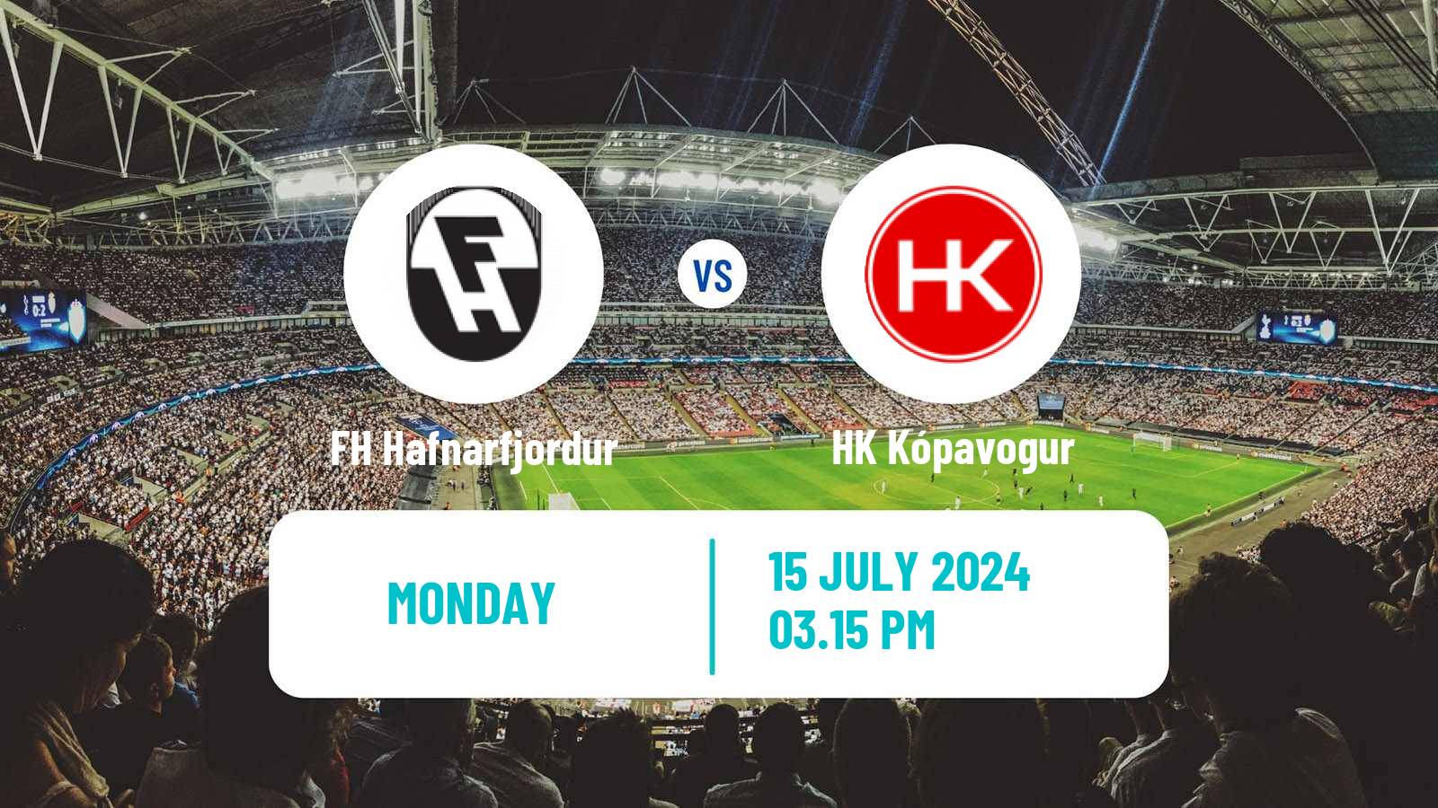 Soccer Icelandic Besta-deild karla FH Hafnarfjordur - HK Kópavogur