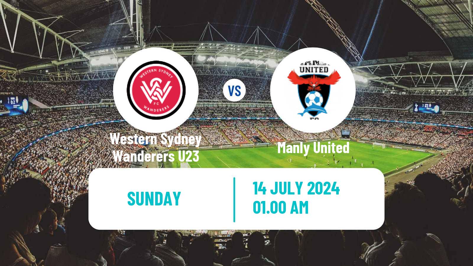 Soccer Australian NPL NSW Western Sydney Wanderers U23 - Manly United