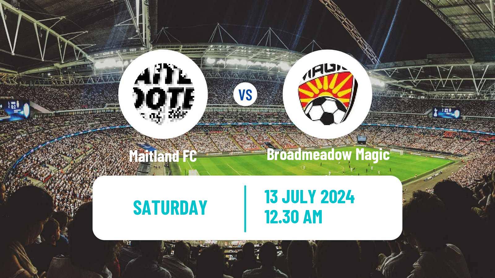 Soccer Australian NPL Northern NSW Maitland - Broadmeadow Magic