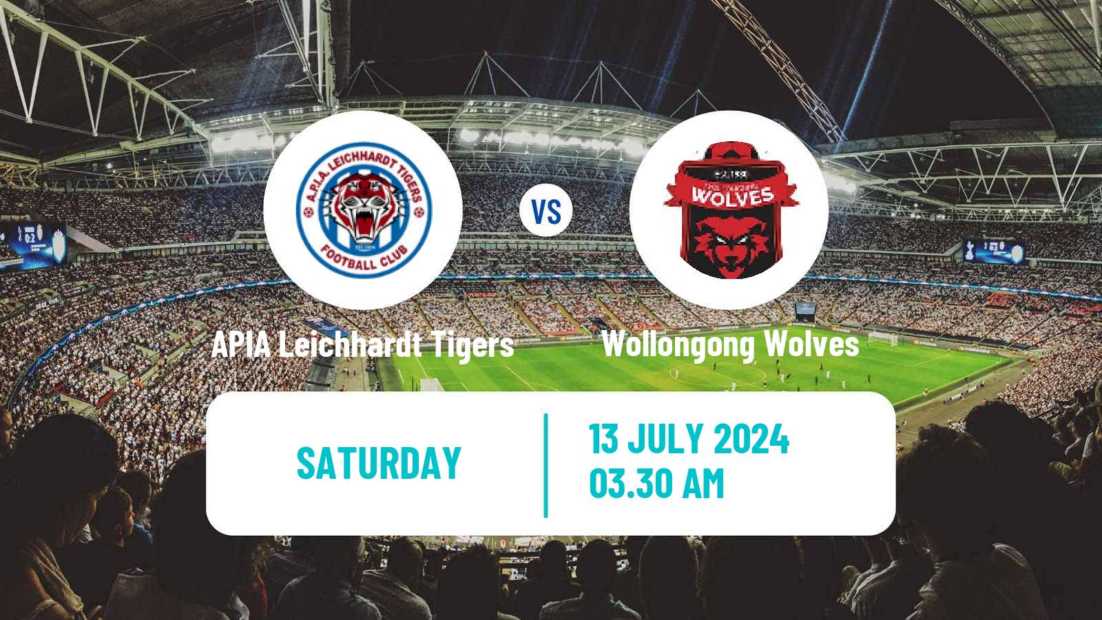 Soccer Australian NPL NSW APIA Leichhardt Tigers - Wollongong Wolves