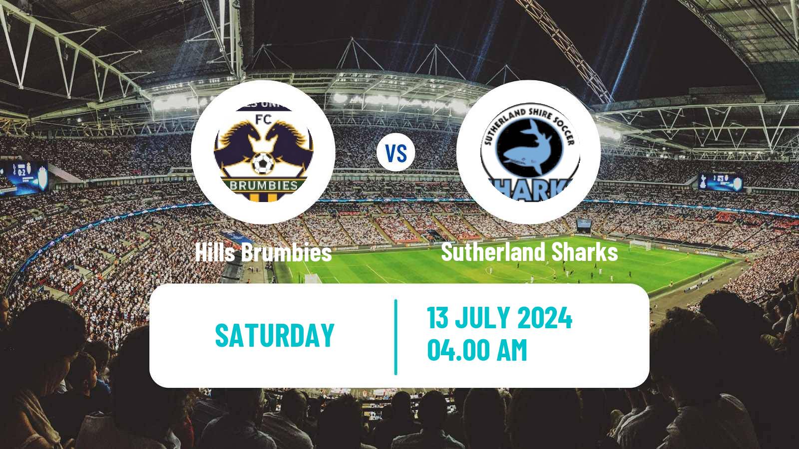 Soccer Australian NPL NSW Hills Brumbies - Sutherland Sharks