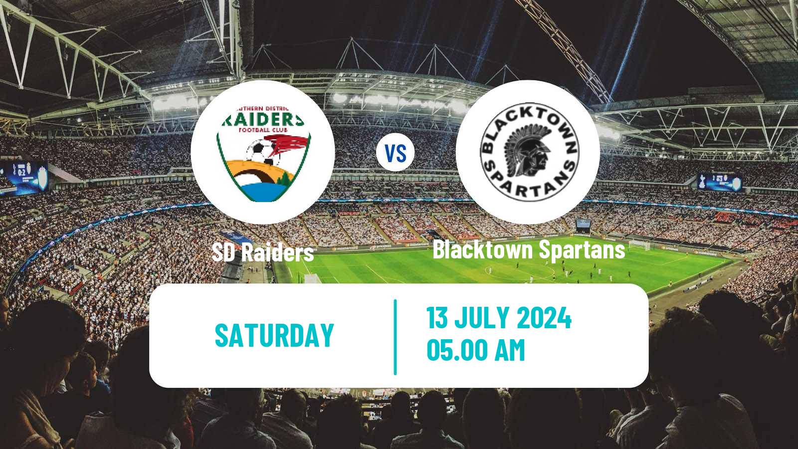 Soccer Australian NSW League One SD Raiders - Blacktown Spartans