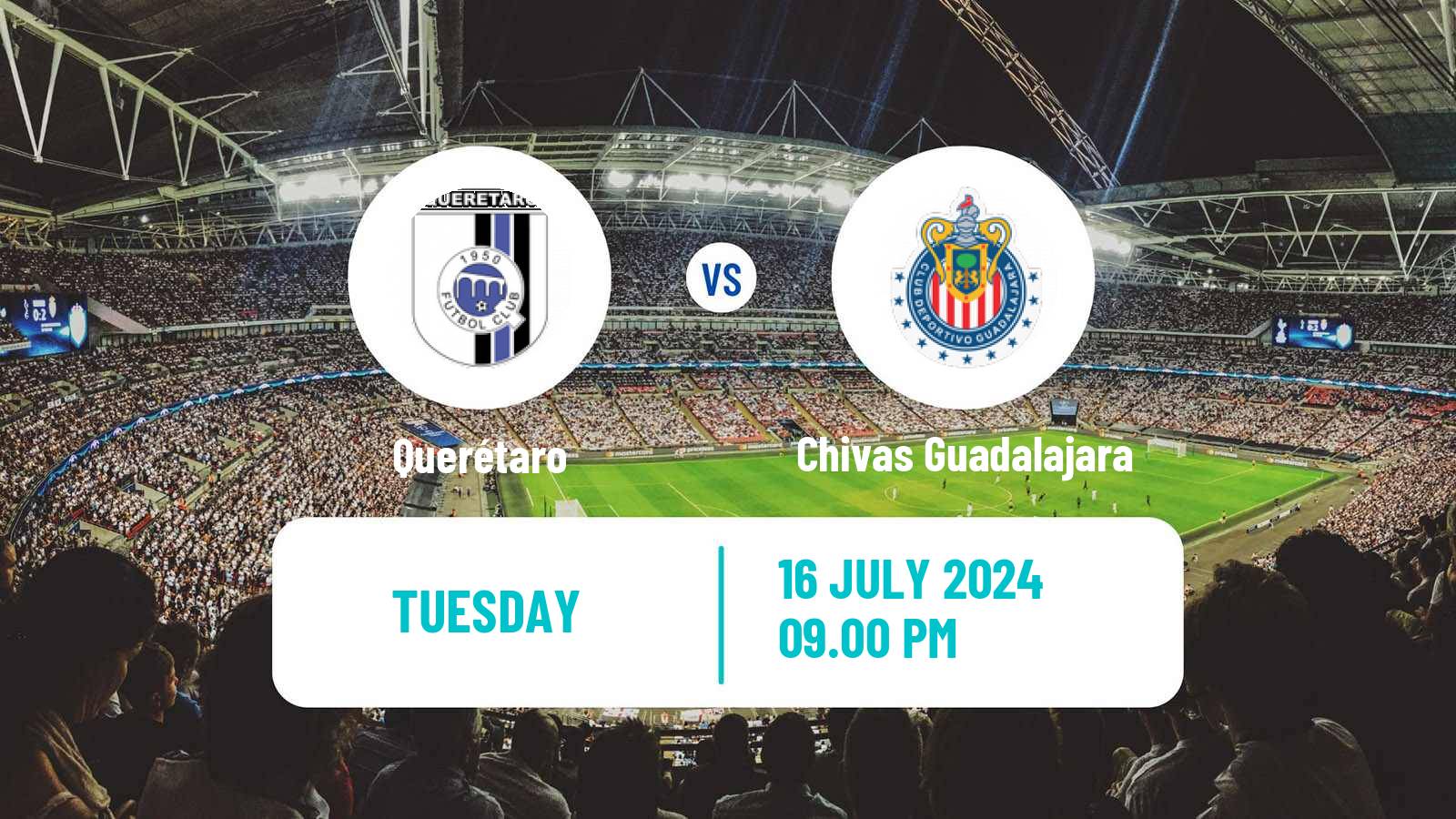 Soccer Mexican Liga MX Querétaro - Chivas Guadalajara