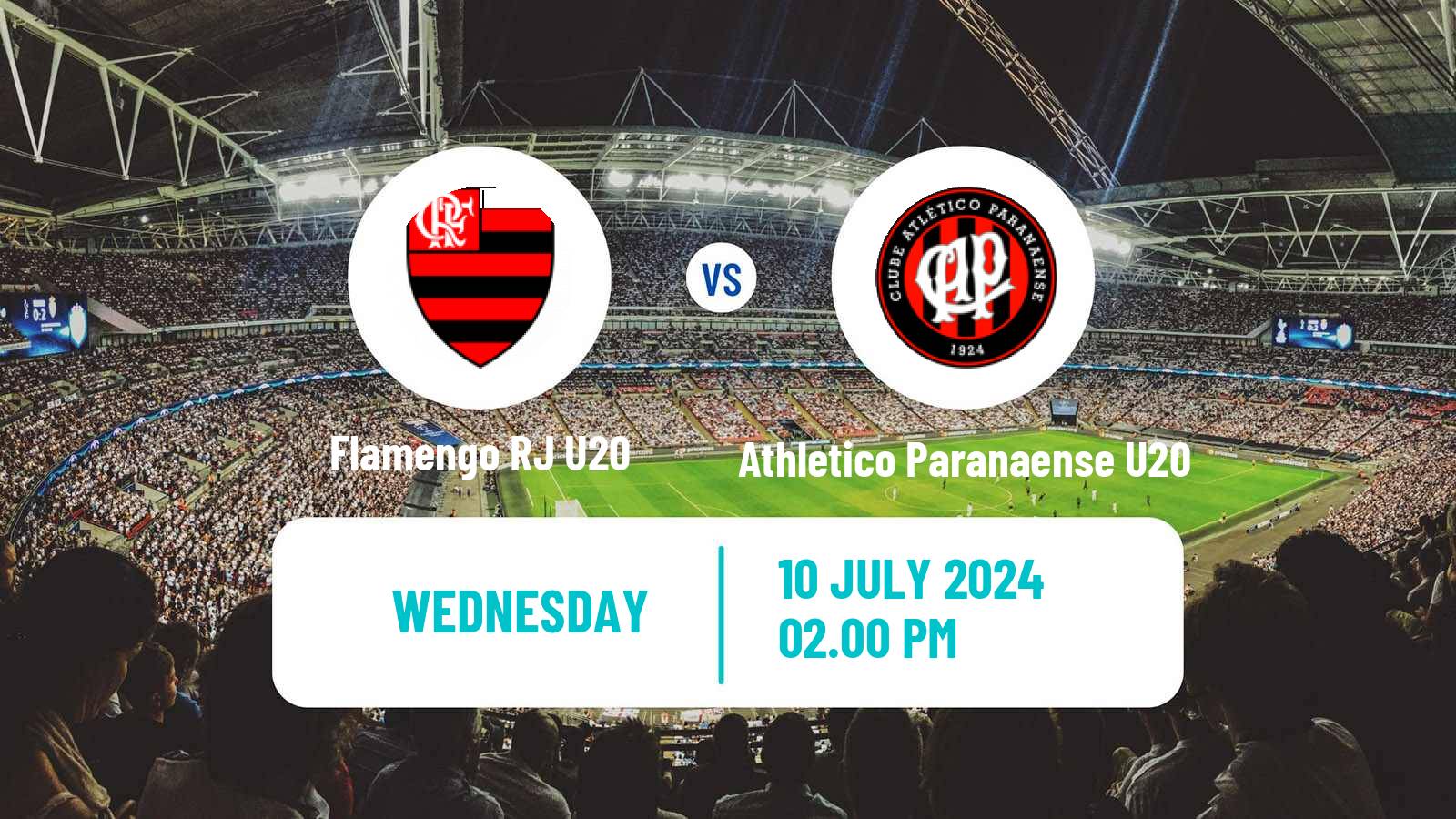 Soccer Brasileiro U20 Flamengo RJ U20 - Athletico Paranaense U20