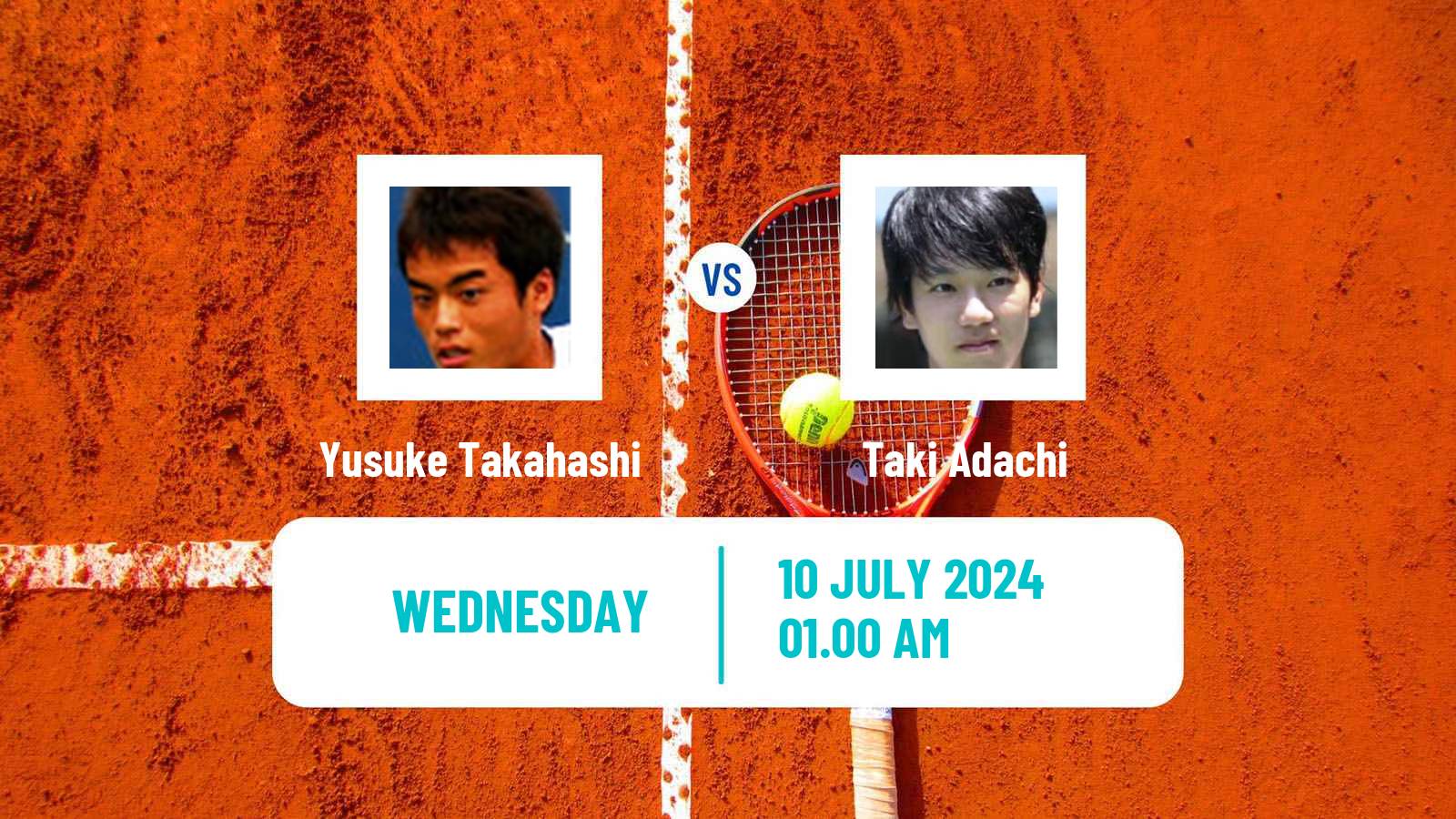 Tennis ITF M15 Tokyo 2 Men Yusuke Takahashi - Taki Adachi