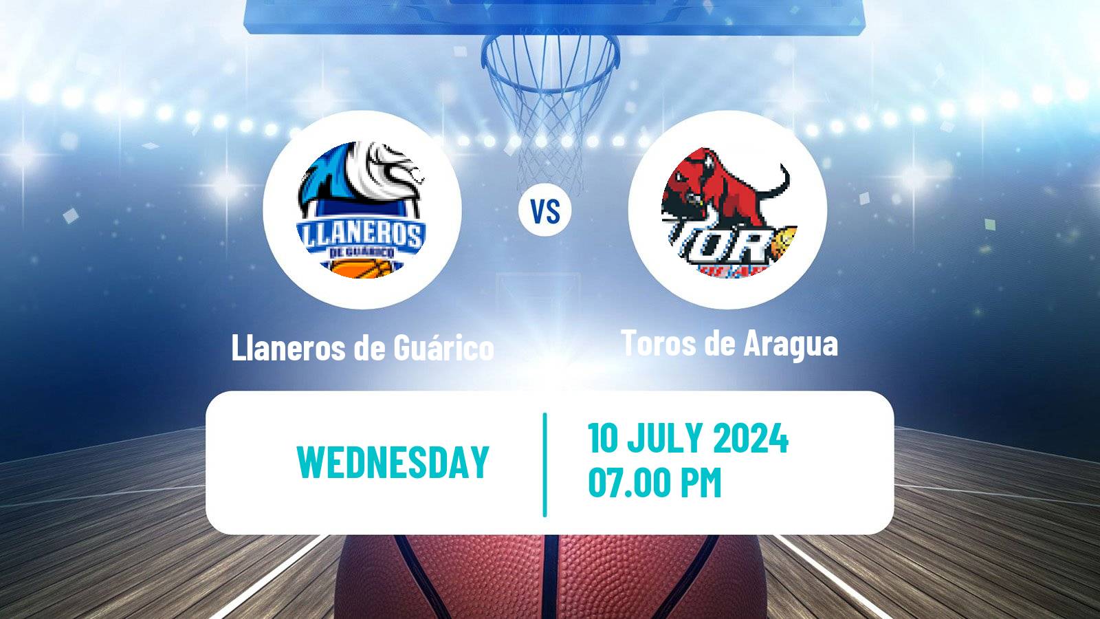 Basketball Venezuelan Superliga Basketball Llaneros de Guárico - Toros de Aragua