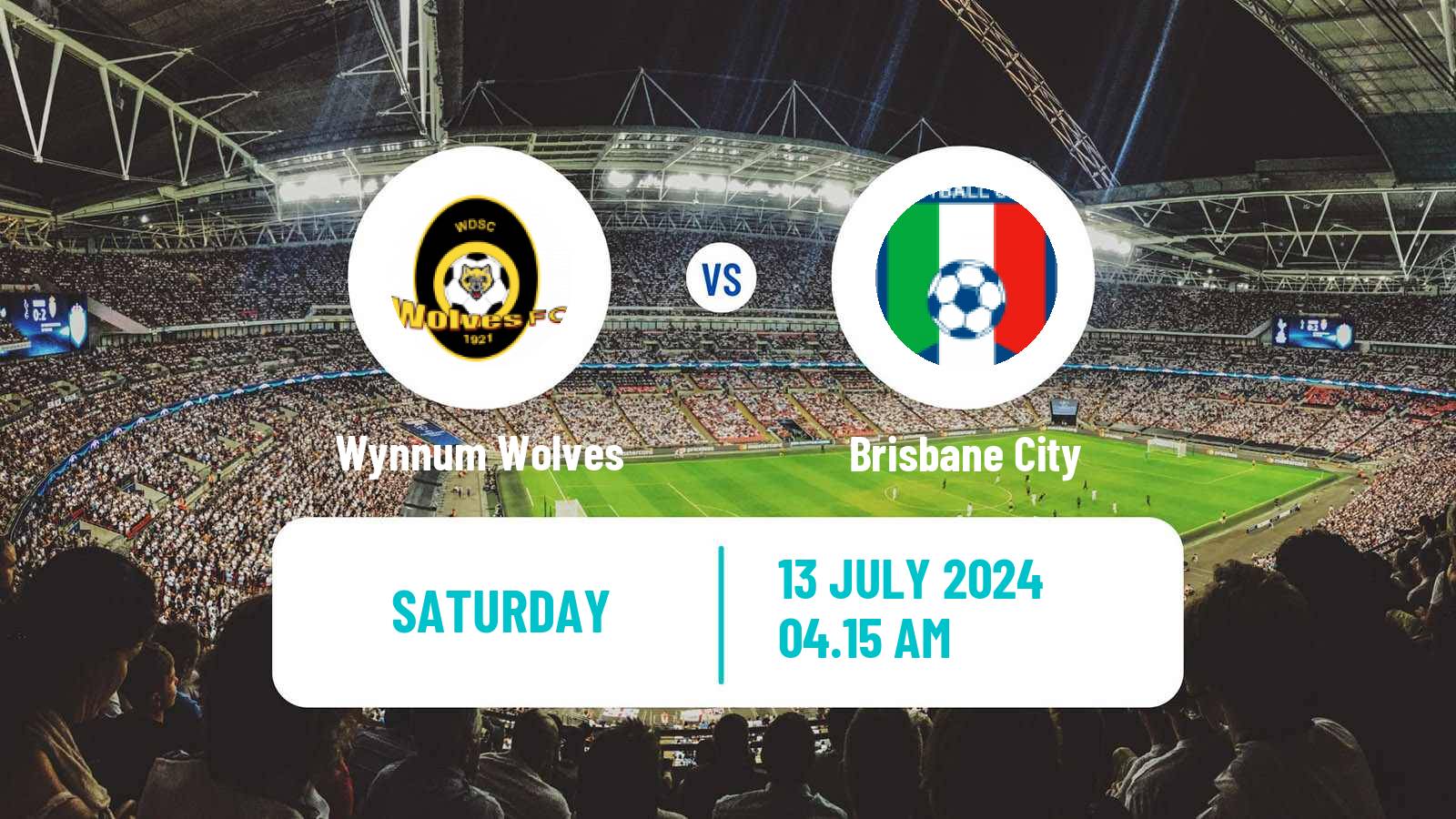 Soccer Australian NPL Queensland Wynnum Wolves - Brisbane City