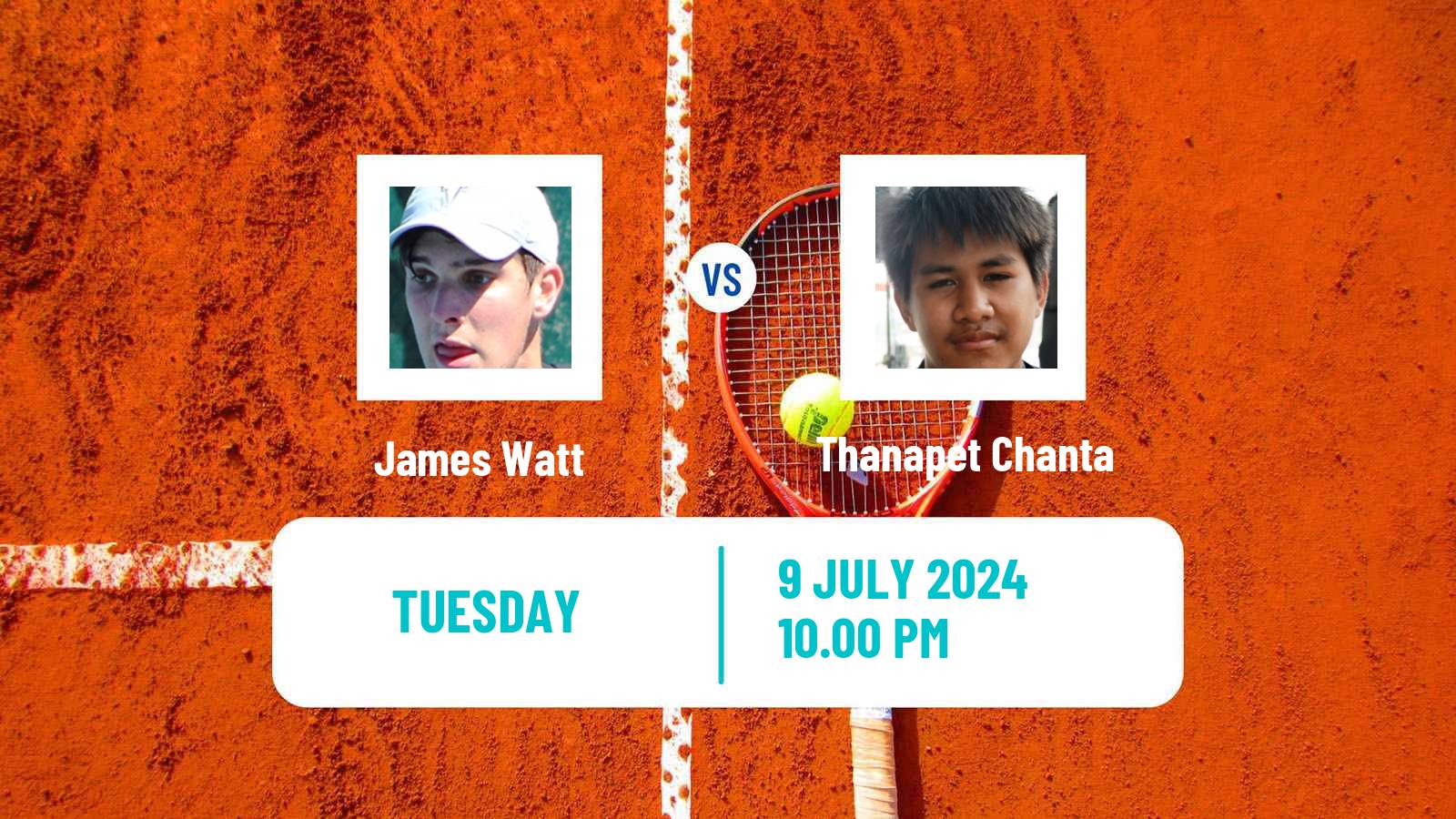 Tennis ITF M15 Nakhon Si Thammarat 5 Men James Watt - Thanapet Chanta