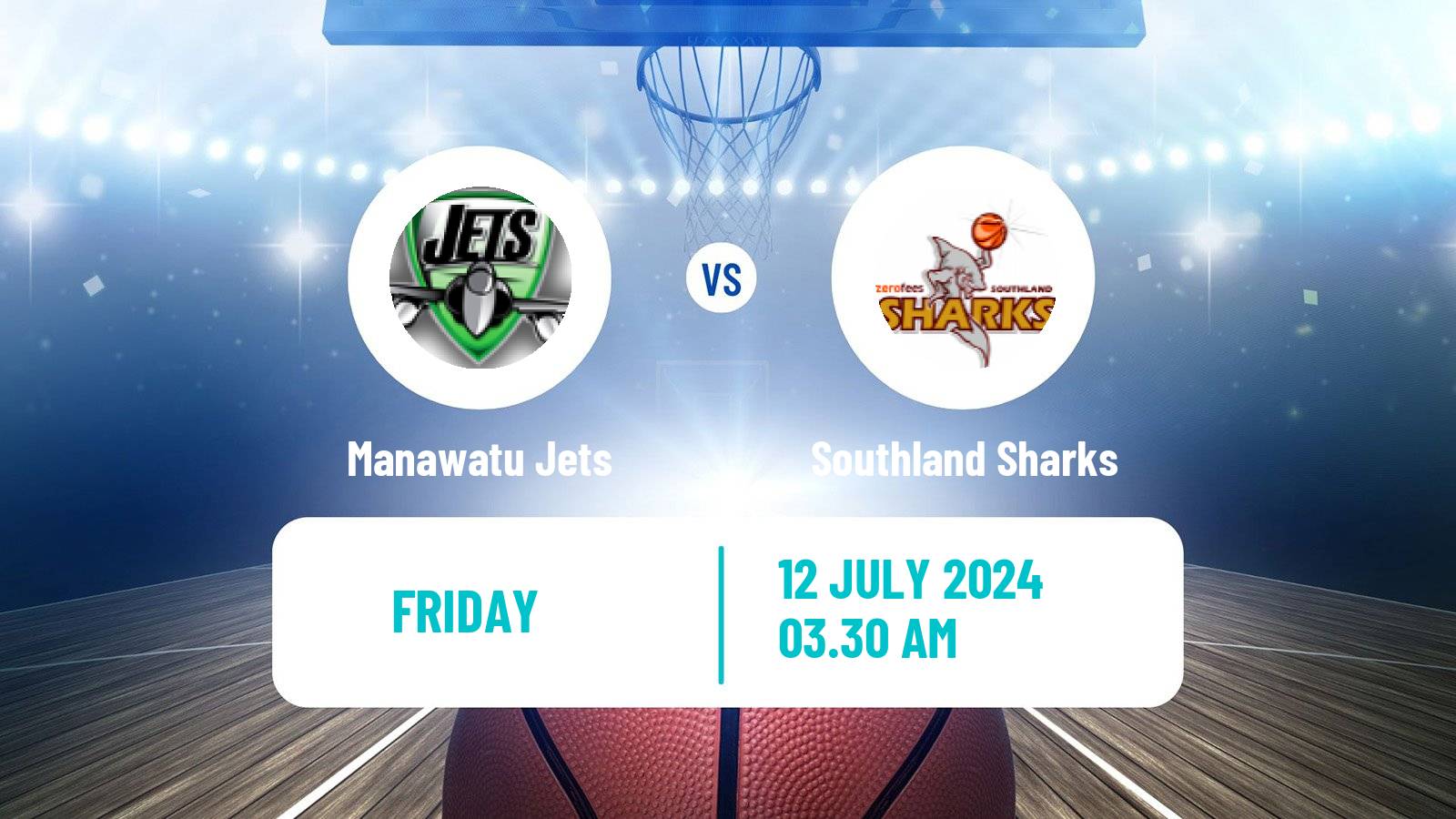 Basketball New Zealand NBL Manawatu Jets - Southland Sharks