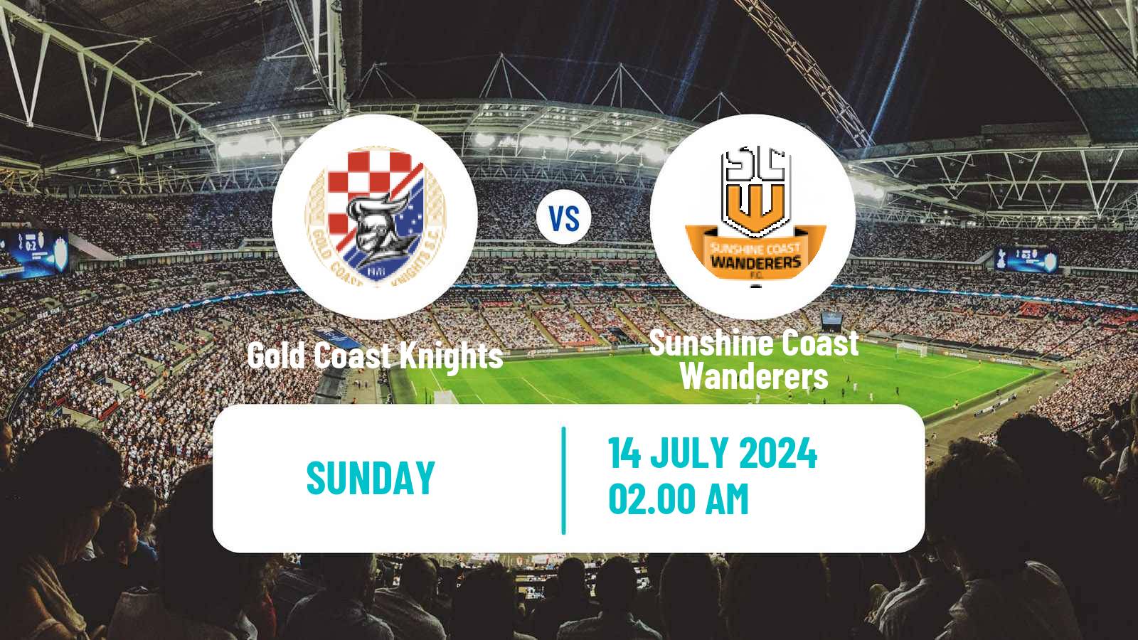 Soccer Australian NPL Queensland Gold Coast Knights - Sunshine Coast Wanderers