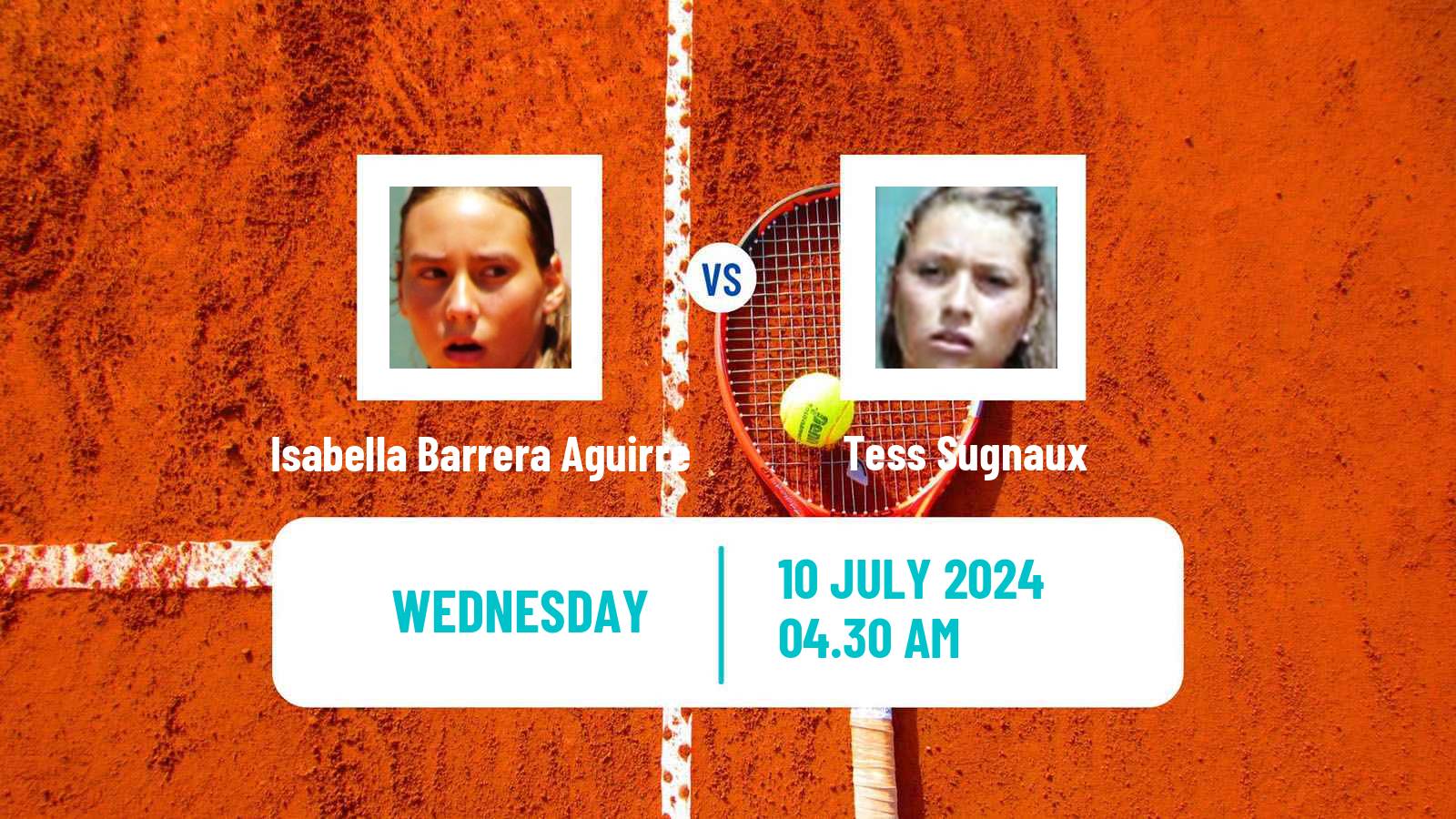 Tennis ITF W35 Don Benito Women Isabella Barrera Aguirre - Tess Sugnaux