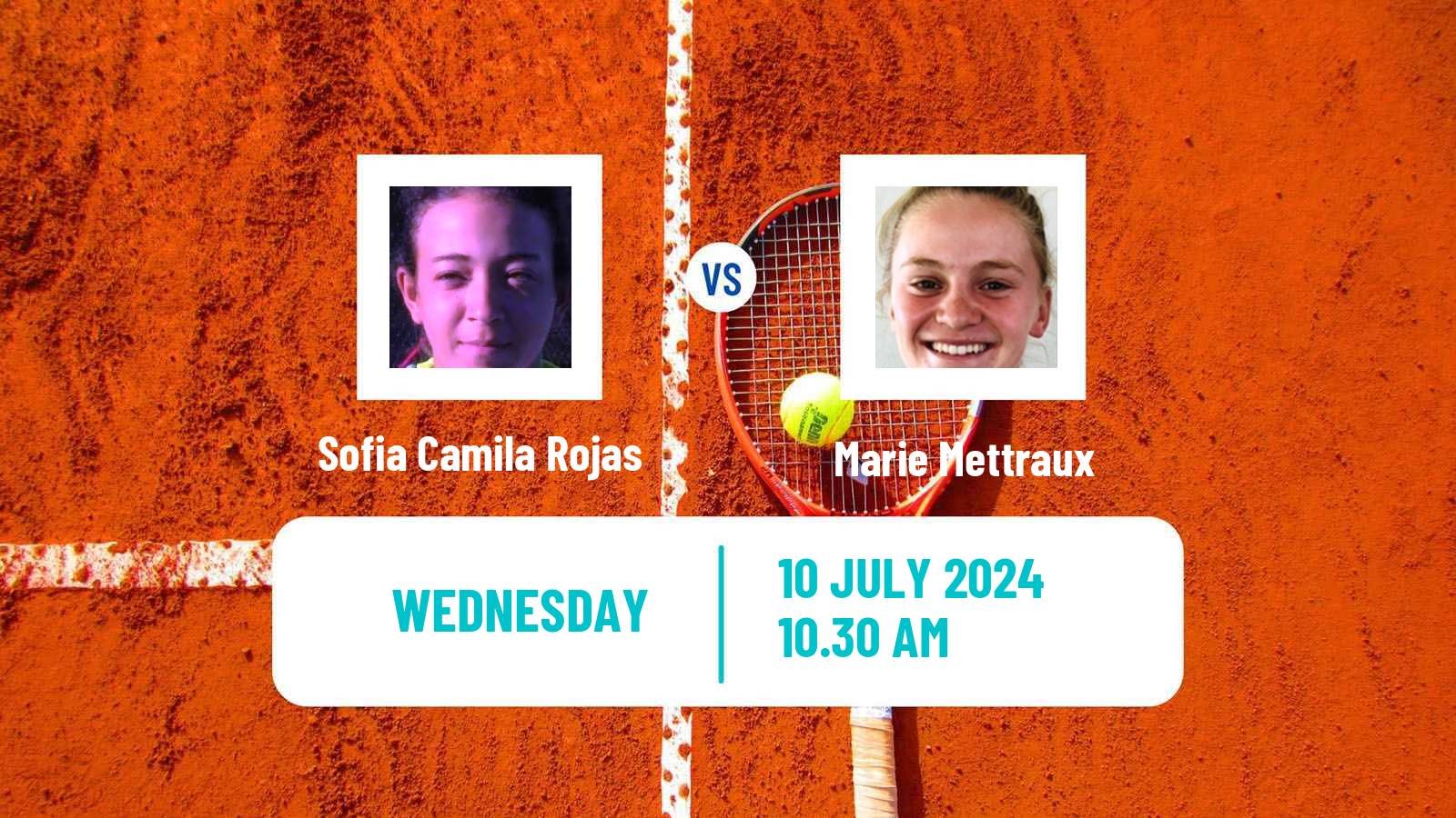 Tennis ITF W15 Monastir 26 Women Sofia Camila Rojas - Marie Mettraux