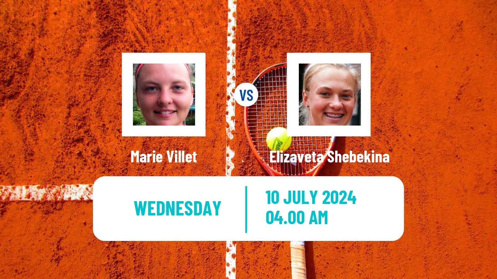 Tennis ITF W15 Monastir 26 Women Marie Villet - Elizaveta Shebekina