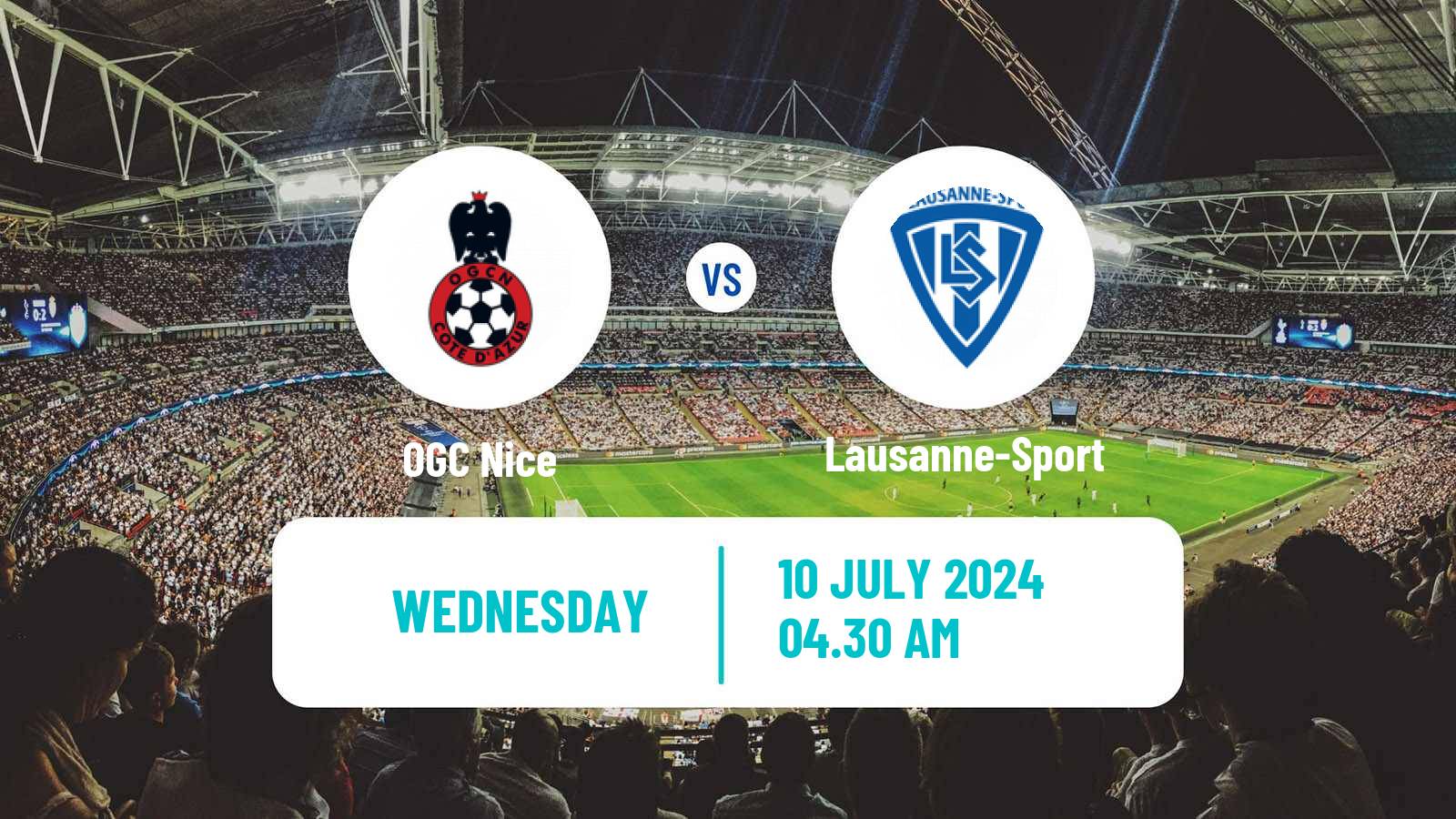 Soccer Club Friendly Nice - Lausanne-Sport