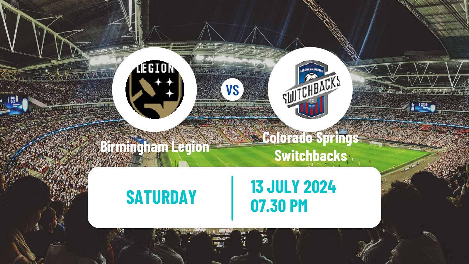 Soccer USL Championship Birmingham Legion - Colorado Springs Switchbacks