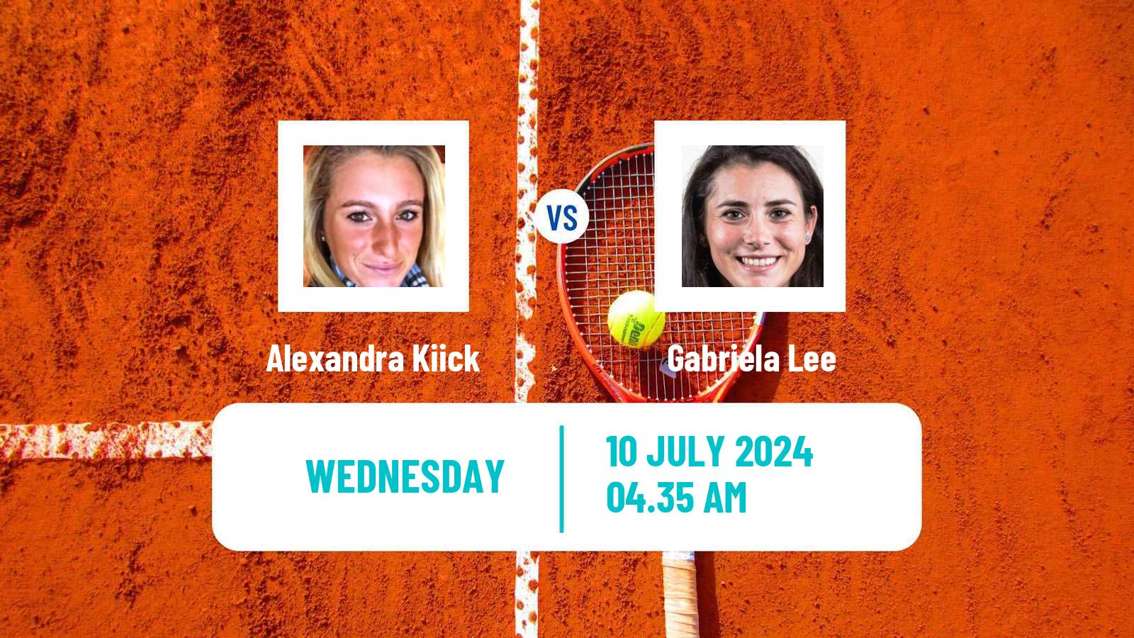 Tennis ITF W75 H Rome Women 2024 Alexandra Kiick - Gabriela Lee