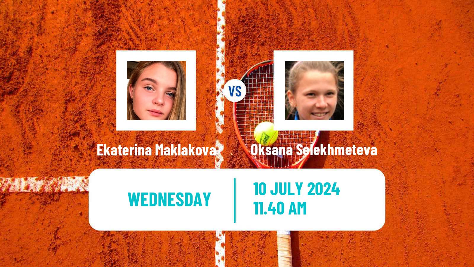 Tennis ITF W75 H Rome Women 2024 Ekaterina Maklakova - Oksana Selekhmeteva