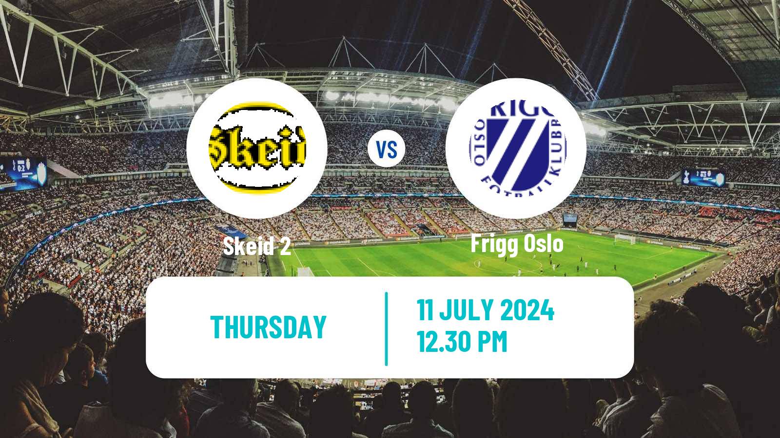 Soccer Norwegian Division 3 - Group 3 Skeid 2 - Frigg Oslo