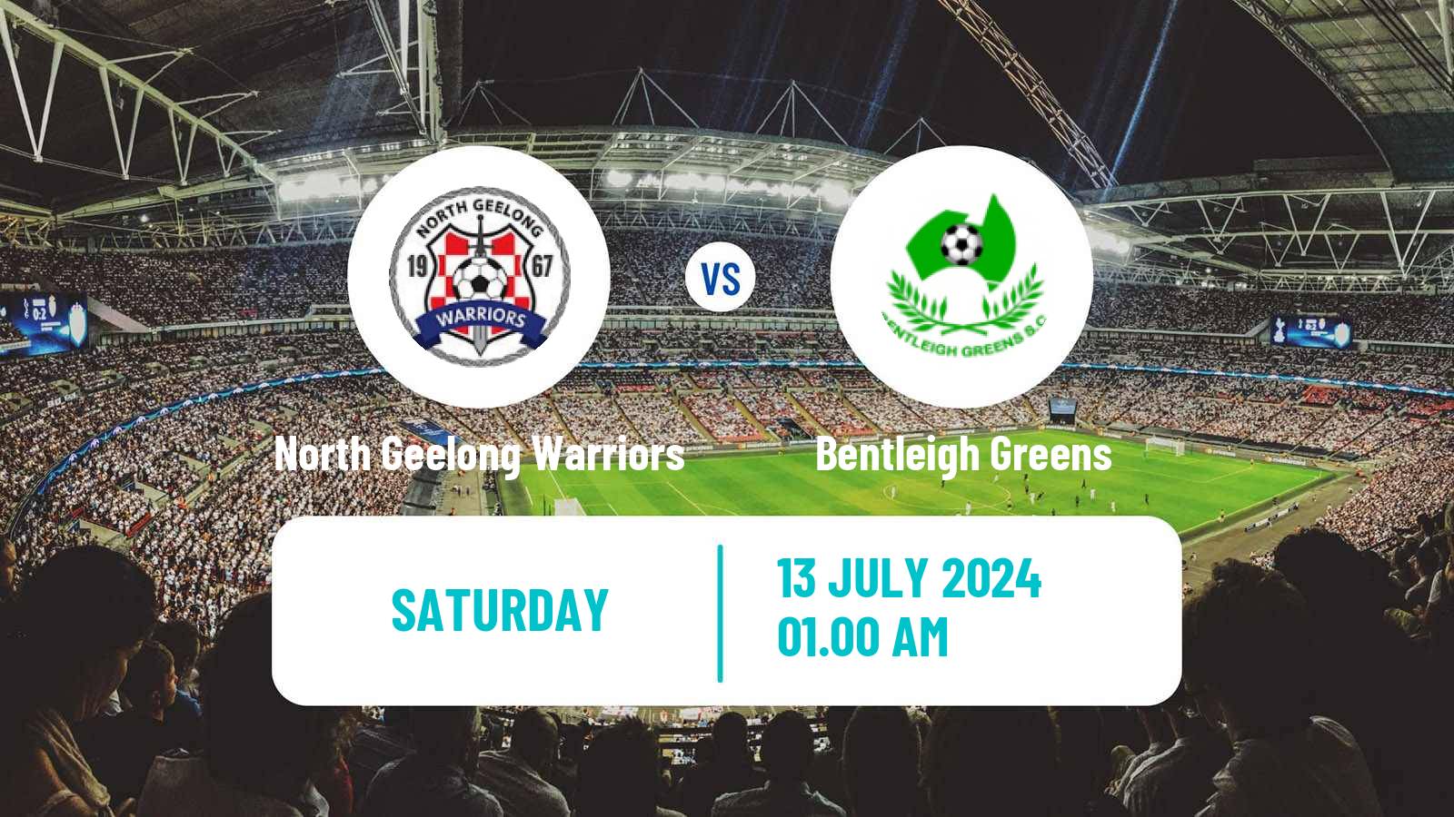 Soccer Australian Victoria Premier League North Geelong Warriors - Bentleigh Greens