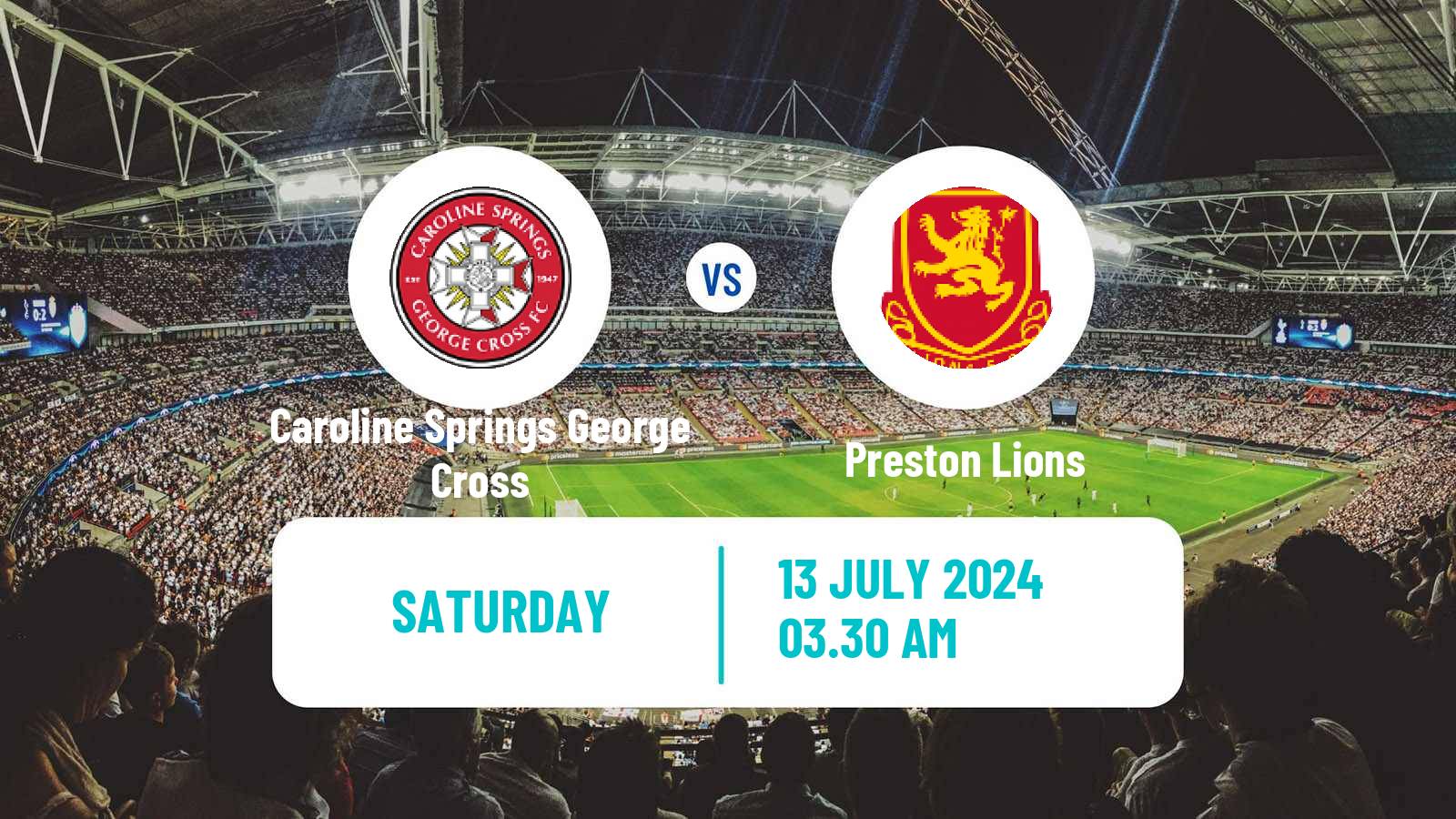 Soccer Australian Victoria Premier League Caroline Springs George Cross - Preston Lions