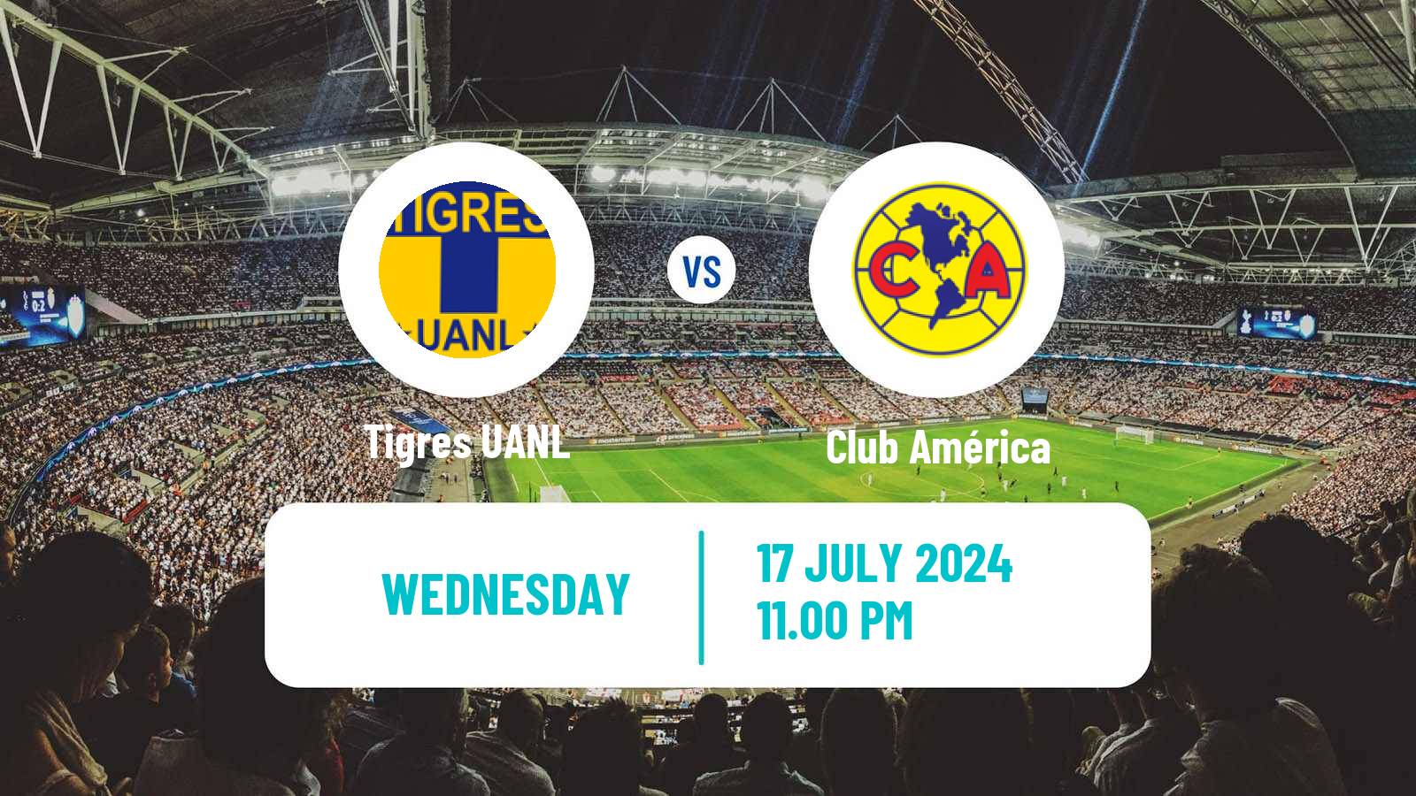 Soccer Mexican Liga MX Tigres UANL - Club América