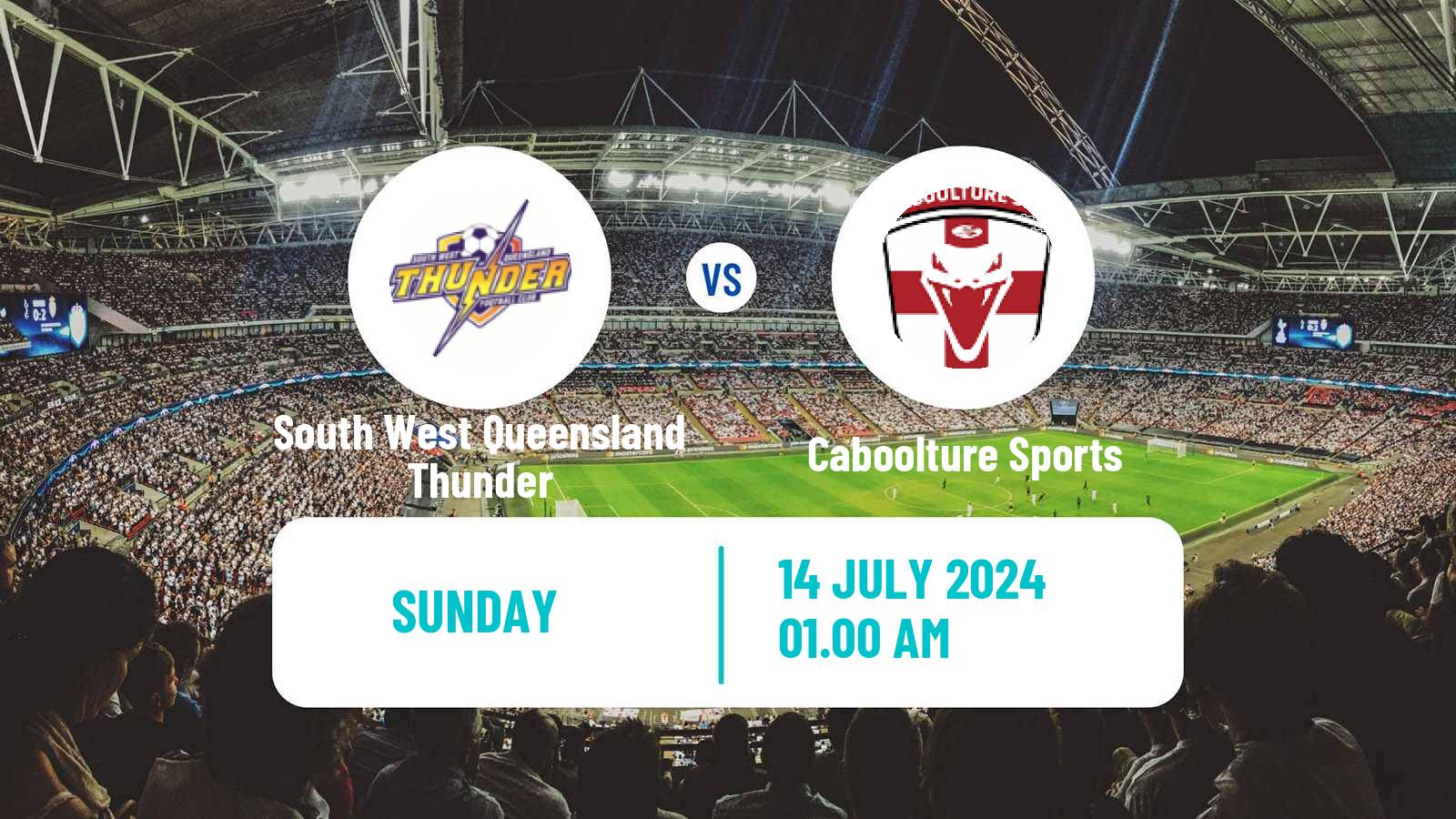 Soccer Australian Queensland Premier League South West Queensland Thunder - Caboolture Sports