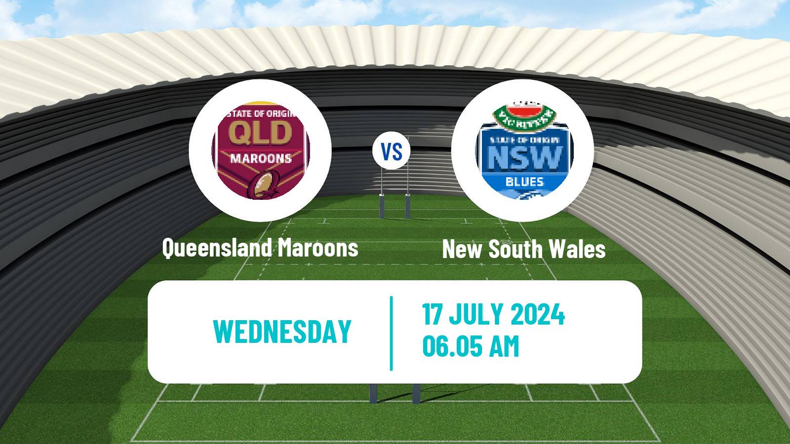 Rugby league Australian State of Origin Queensland Maroons - New South Wales