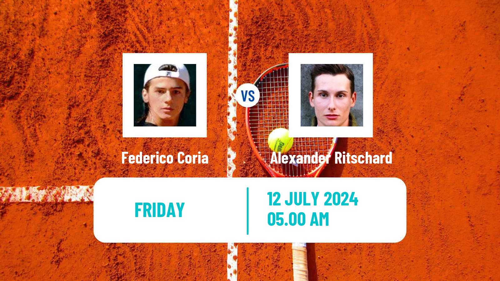 Tennis Salzburg Challenger Men Federico Coria - Alexander Ritschard
