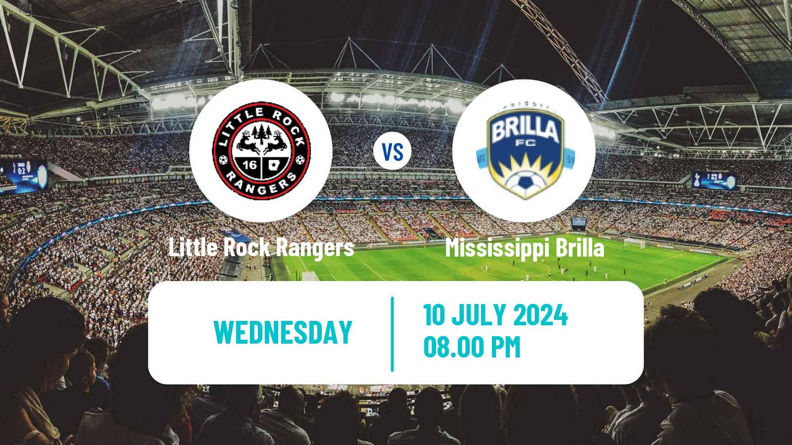 Soccer USL League Two Little Rock Rangers - Mississippi Brilla