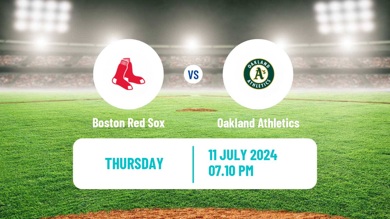 Baseball MLB Boston Red Sox - Oakland Athletics