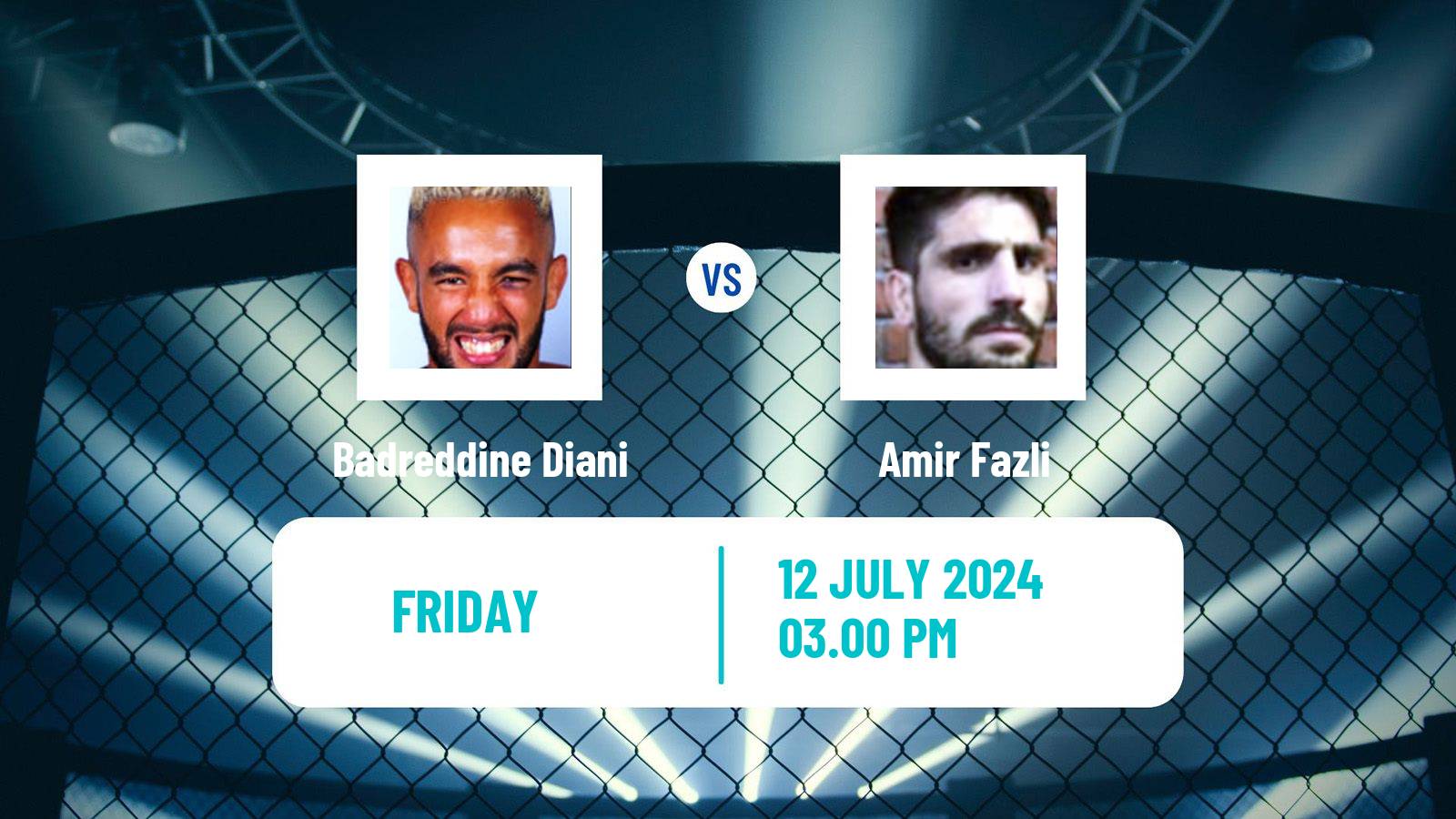 MMA Welterweight Pfl Men Badreddine Diani - Amir Fazli