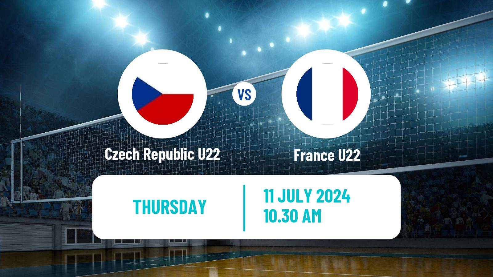 Volleyball European Championship U22 Volleyball Czech Republic U22 - France U22