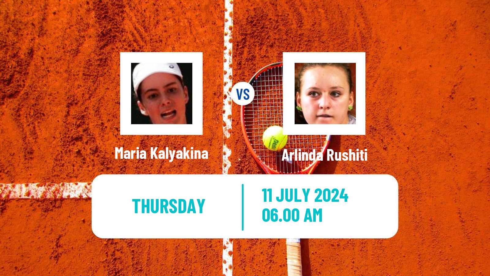 Tennis ITF W15 Monastir 26 Women Maria Kalyakina - Arlinda Rushiti