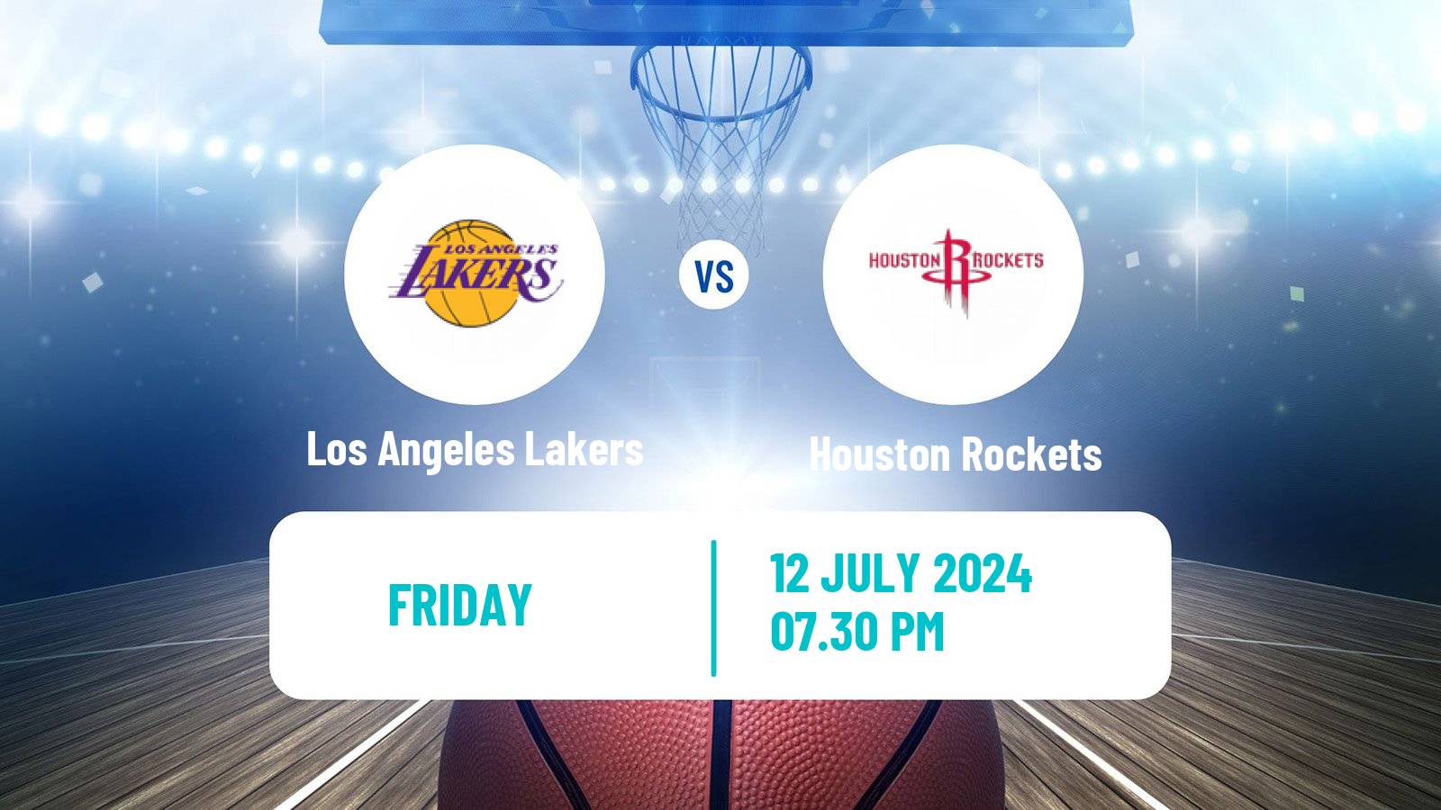 Basketball NBA Las Vegas Summer League Los Angeles Lakers - Houston Rockets