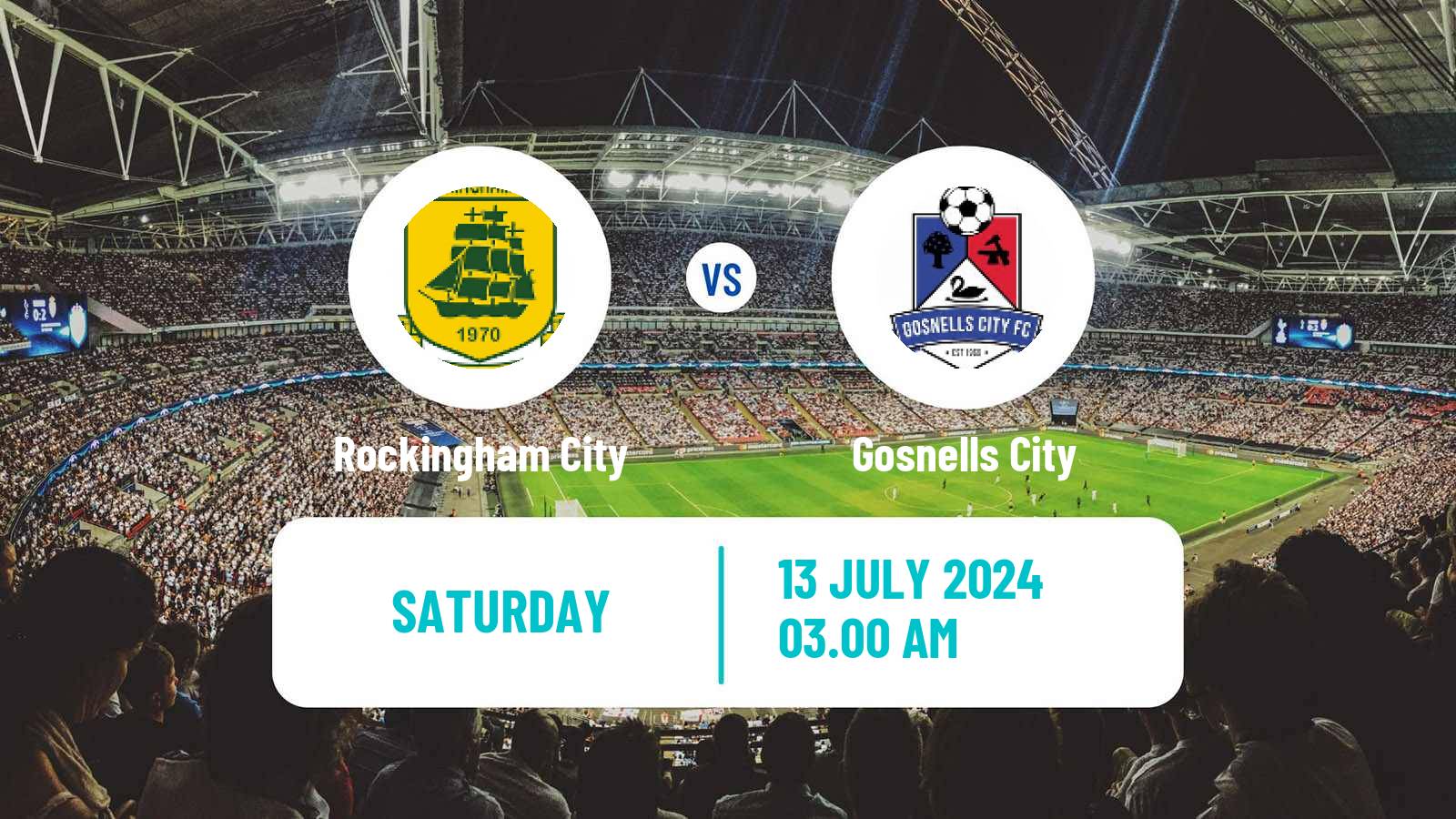 Soccer Australian WA State League Rockingham City - Gosnells City