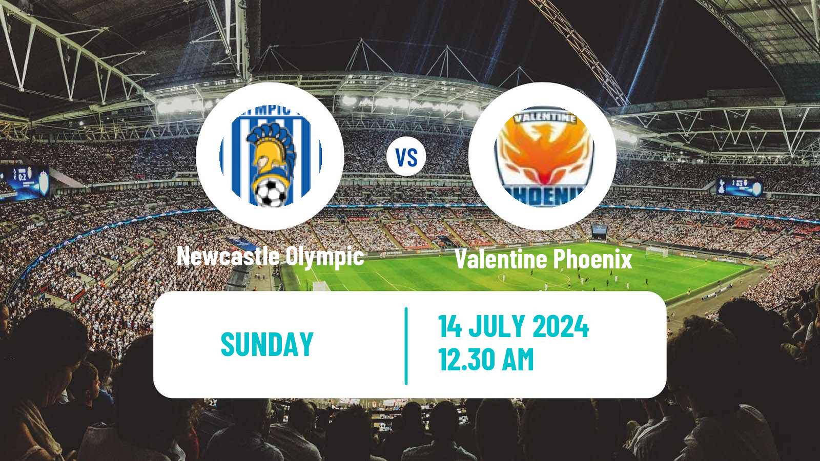 Soccer Australian NPL Northern NSW Newcastle Olympic - Valentine Phoenix