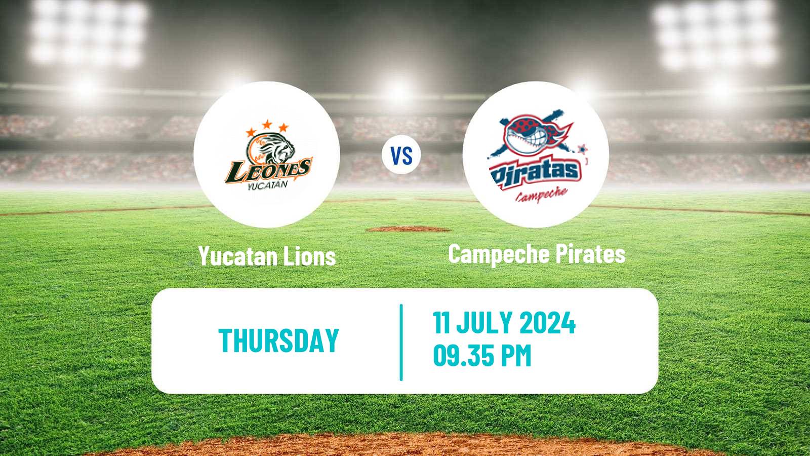 Baseball LMB Yucatan Lions - Campeche Pirates