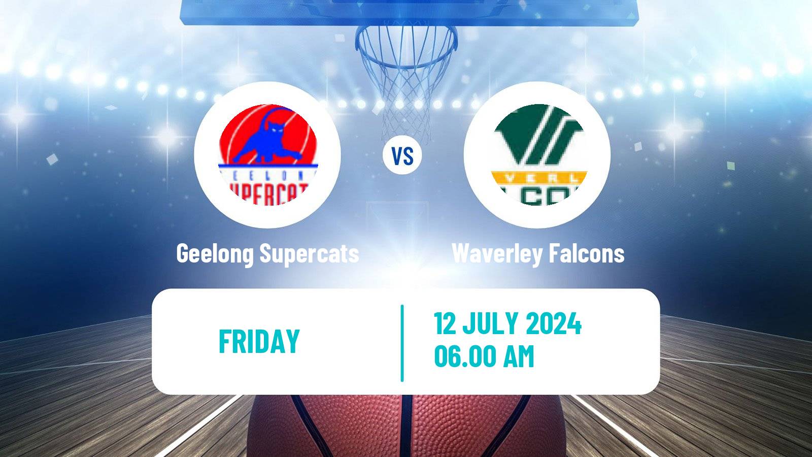 Basketball Australian NBL1 South Geelong Supercats - Waverley Falcons