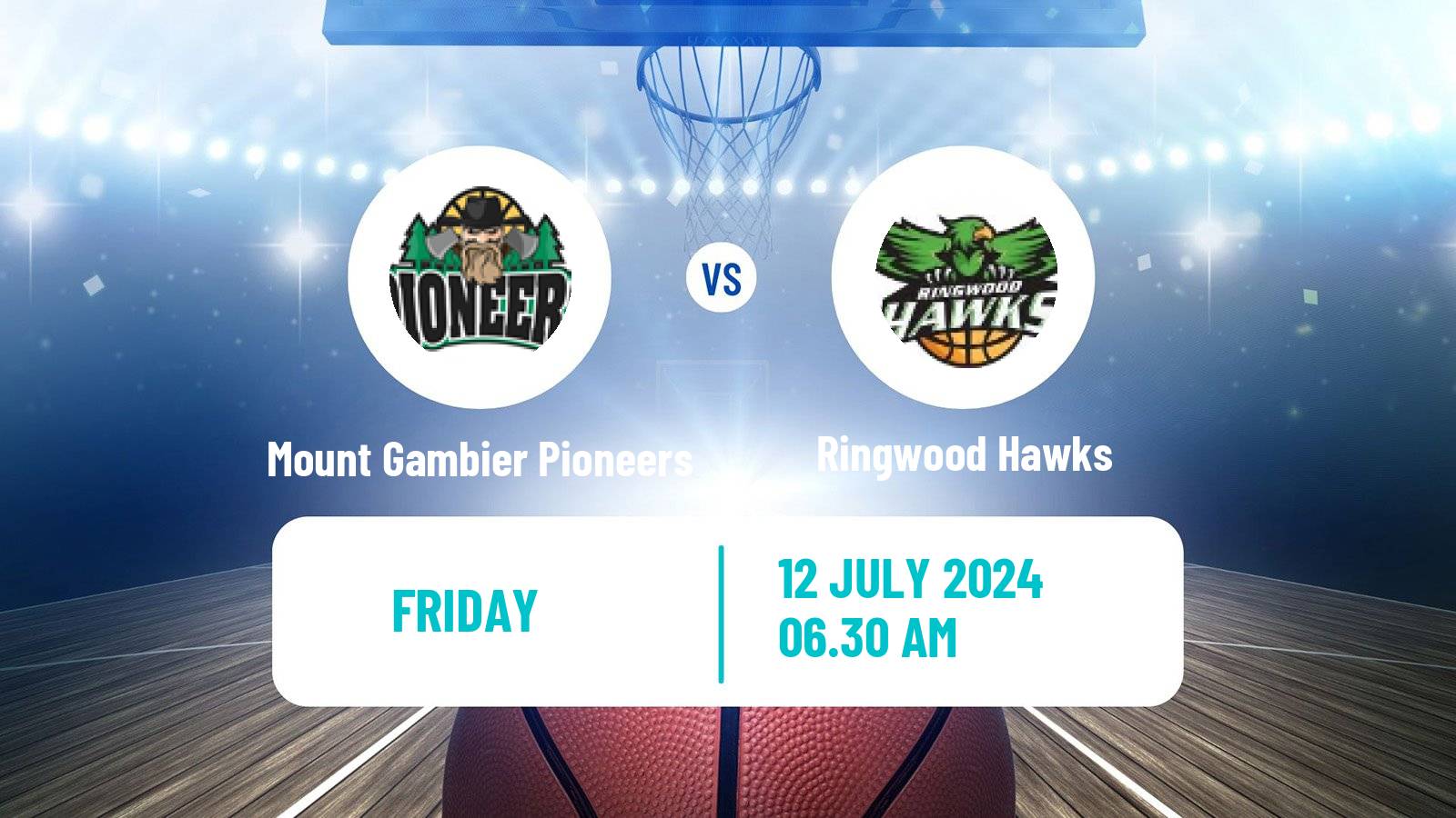 Basketball Australian NBL1 South Mount Gambier Pioneers - Ringwood Hawks