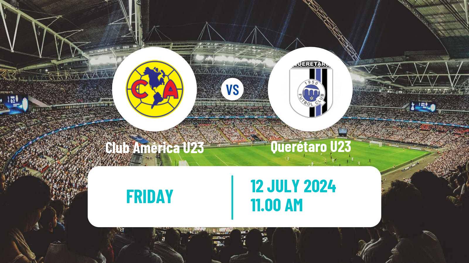 Soccer Mexican Liga MX U23 Club América U23 - Querétaro U23